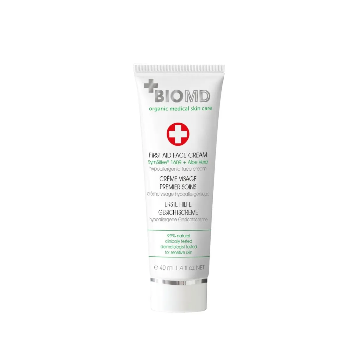 BIOMD FIRST AID NÄOKREEM TUNDLIKULE NAHALE 40ML - Изображение товара