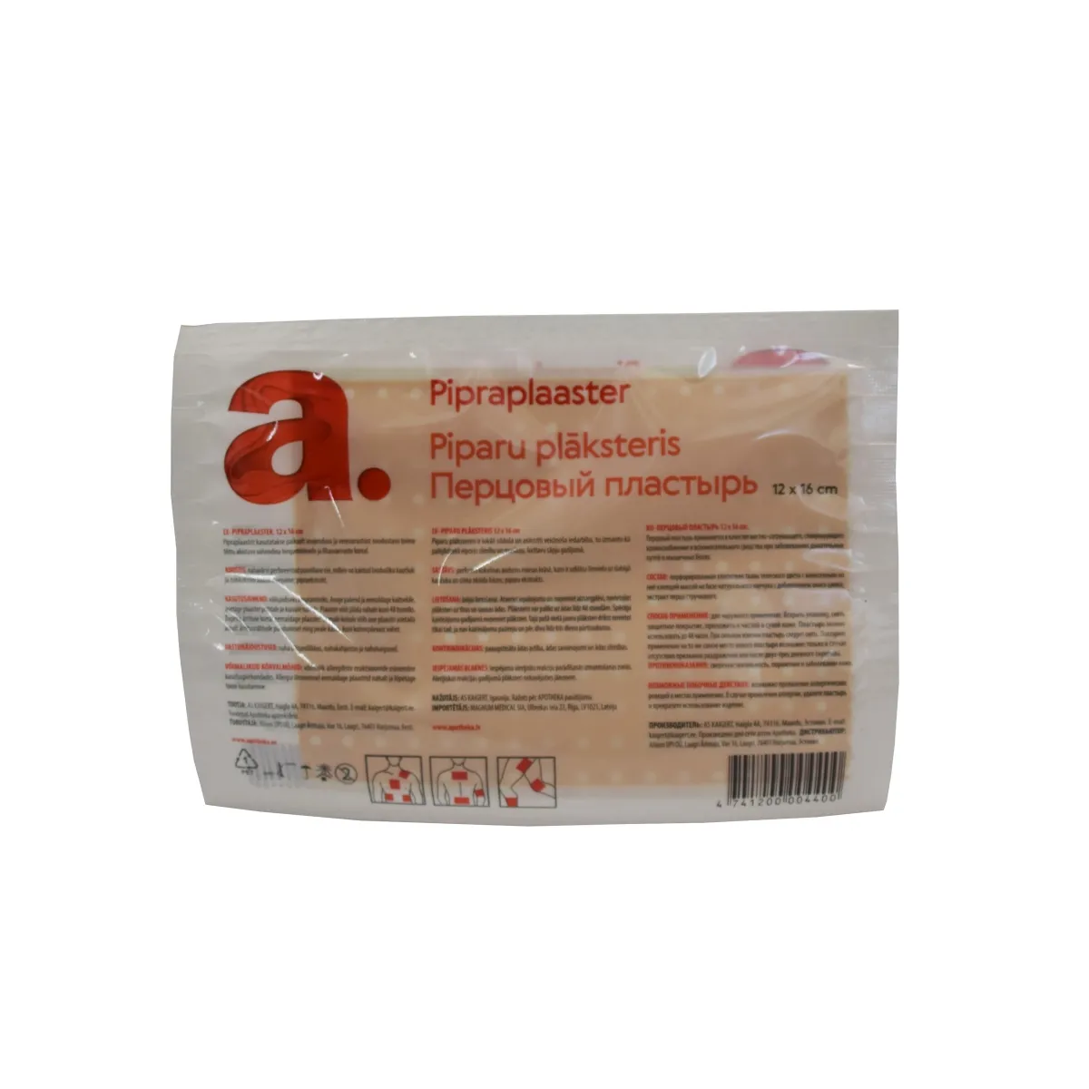 A. PIPRAPLAASTER 12X16CM - Изображение товара