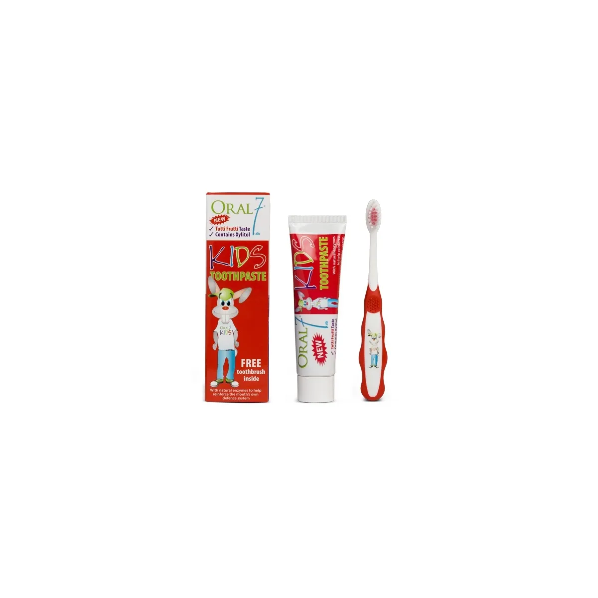 ORAL 7 HAMBAPASTA TUTTI-FRUTTI LASTELE 50ML + HAMBAHARI - Изображение товара