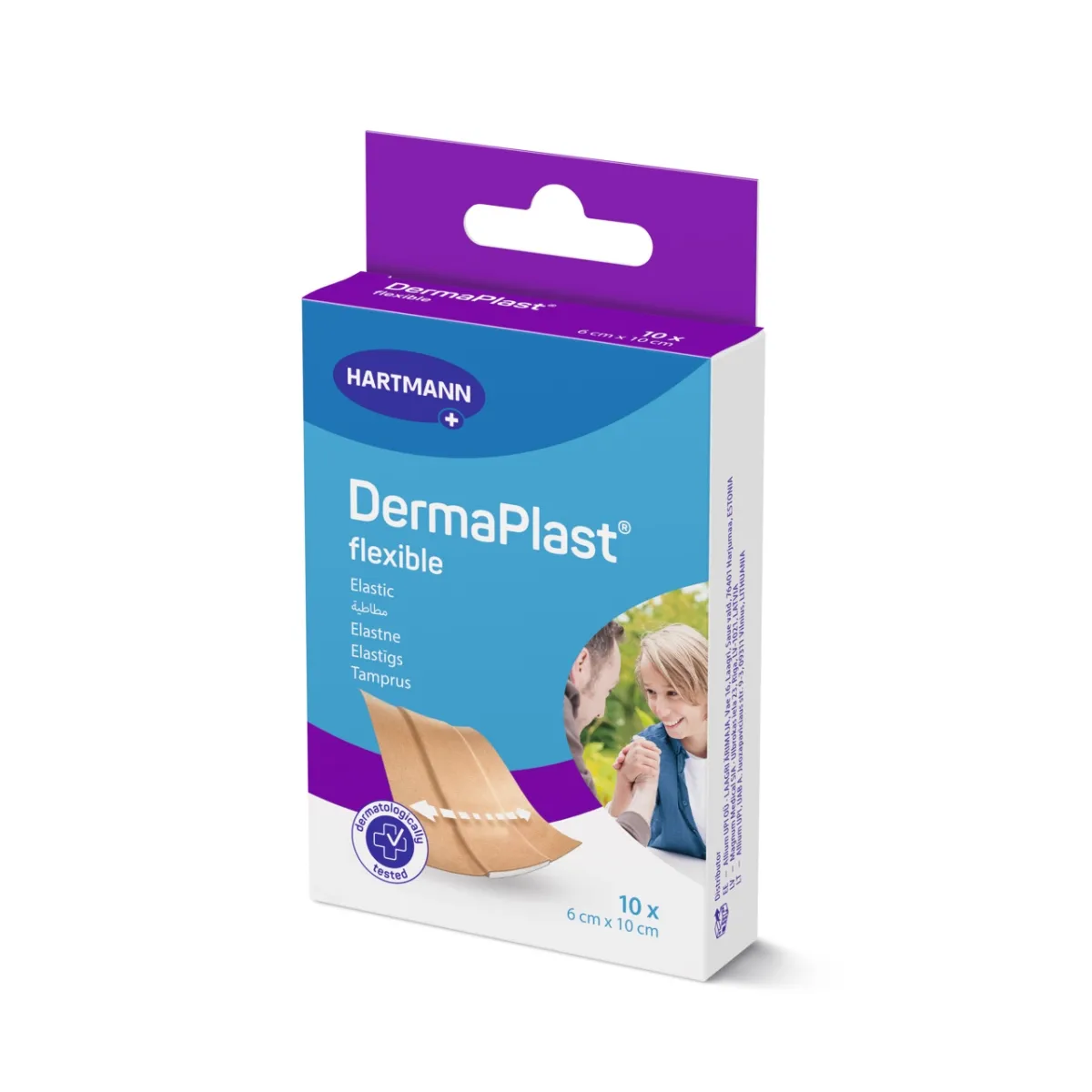 DERMAPLAST PLAASTRID FLEXIBLE 6X10CM N10 /535220/ - Изображение товара