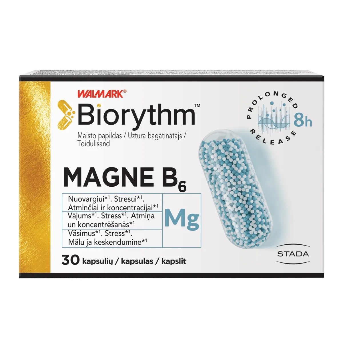 BIORYTHM MAGNE B6 KAPSLID N30 - Изображение товара