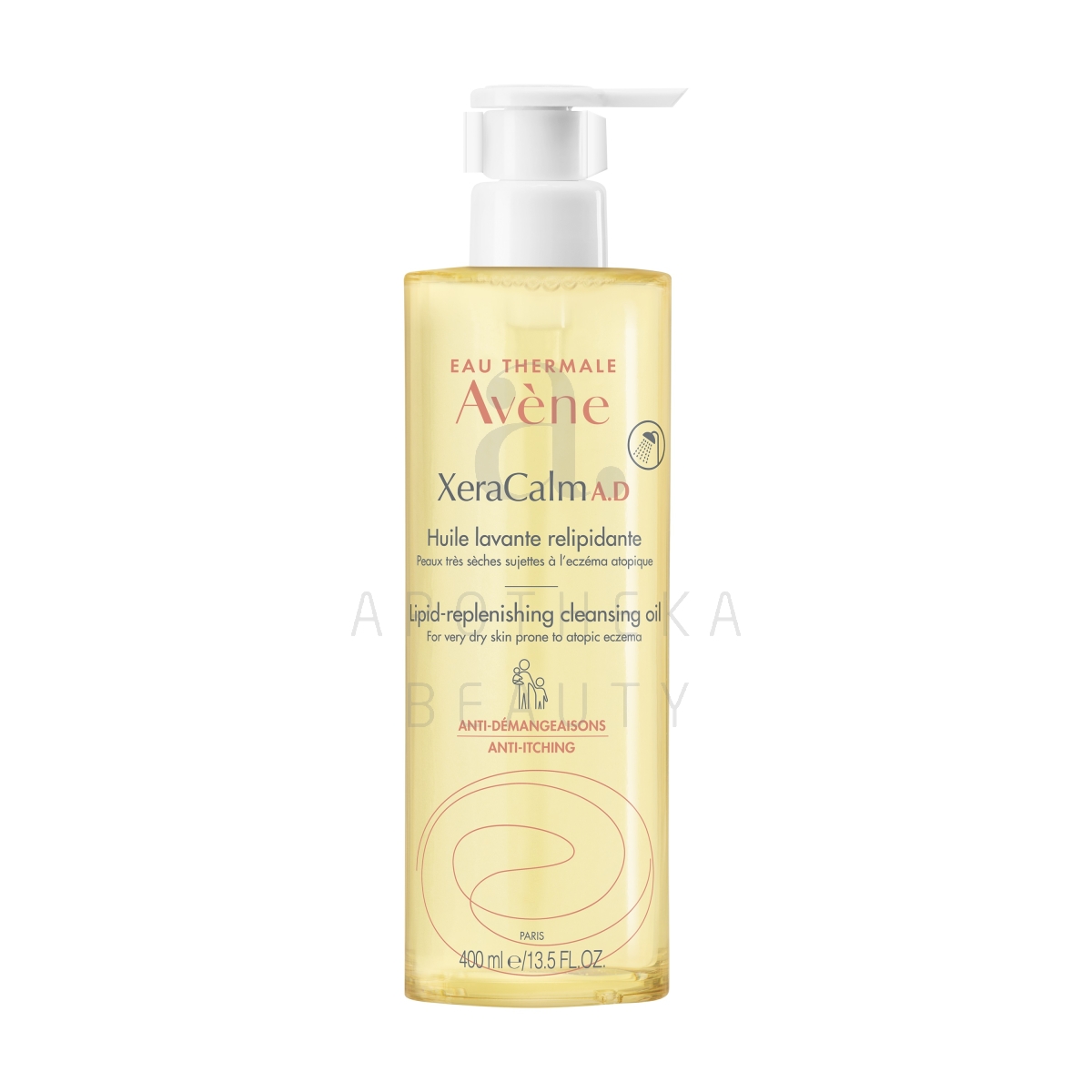 AVENE XERACALM AD LIPID-REPLENISHING CLEANSING OIL 400ML - Изображение товара 1