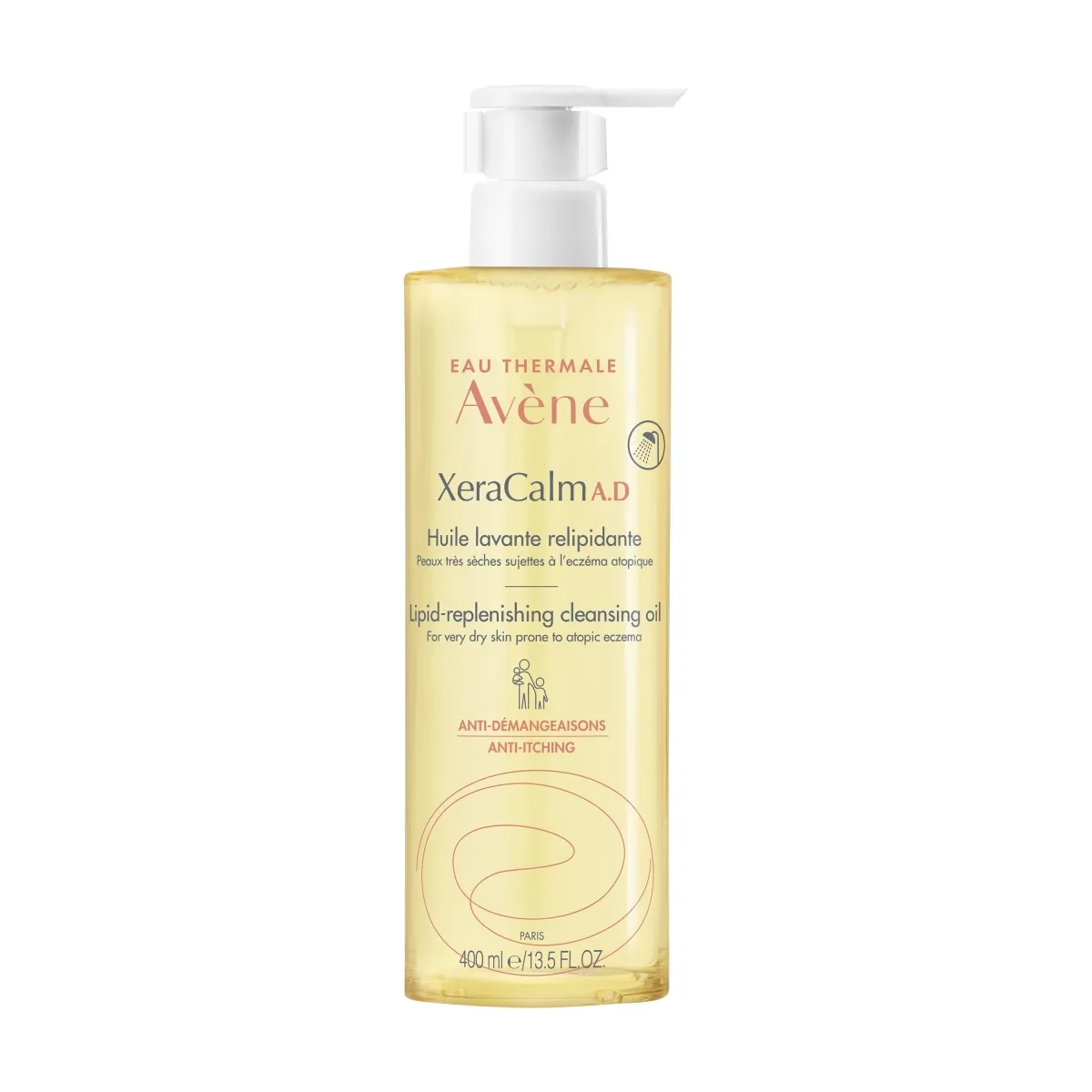 AVENE XERACALM AD LIPID-REPLENISHING CLEANSING OIL 400ML - Изображение товара 1