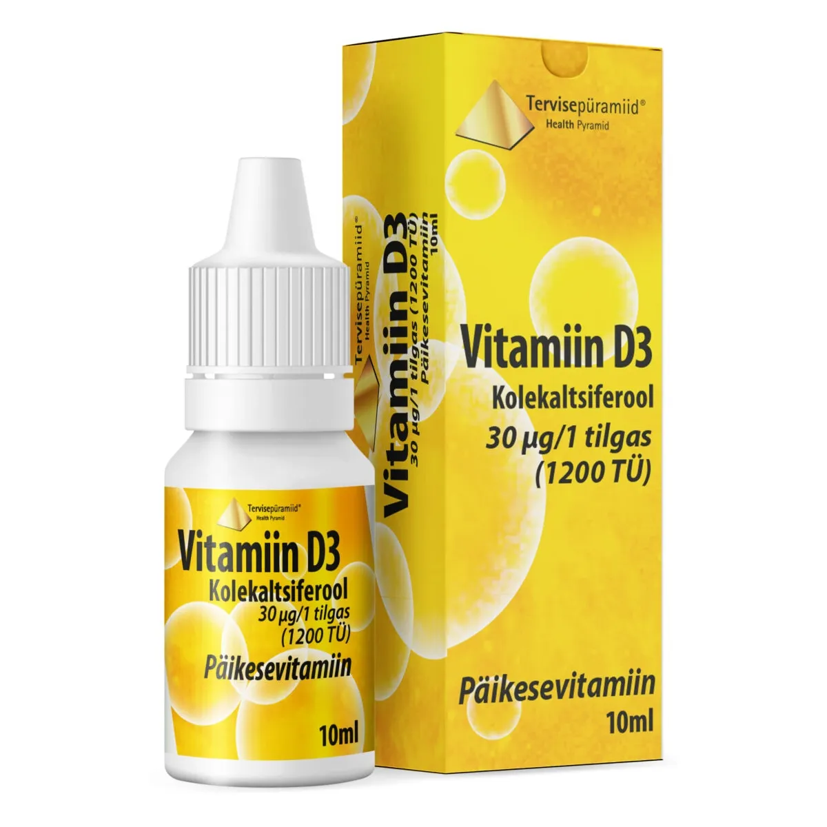 TERVISEPÜRAMIID VIT. D3 TILGAD 30MCG/TILGAS 10ML - Изображение товара
