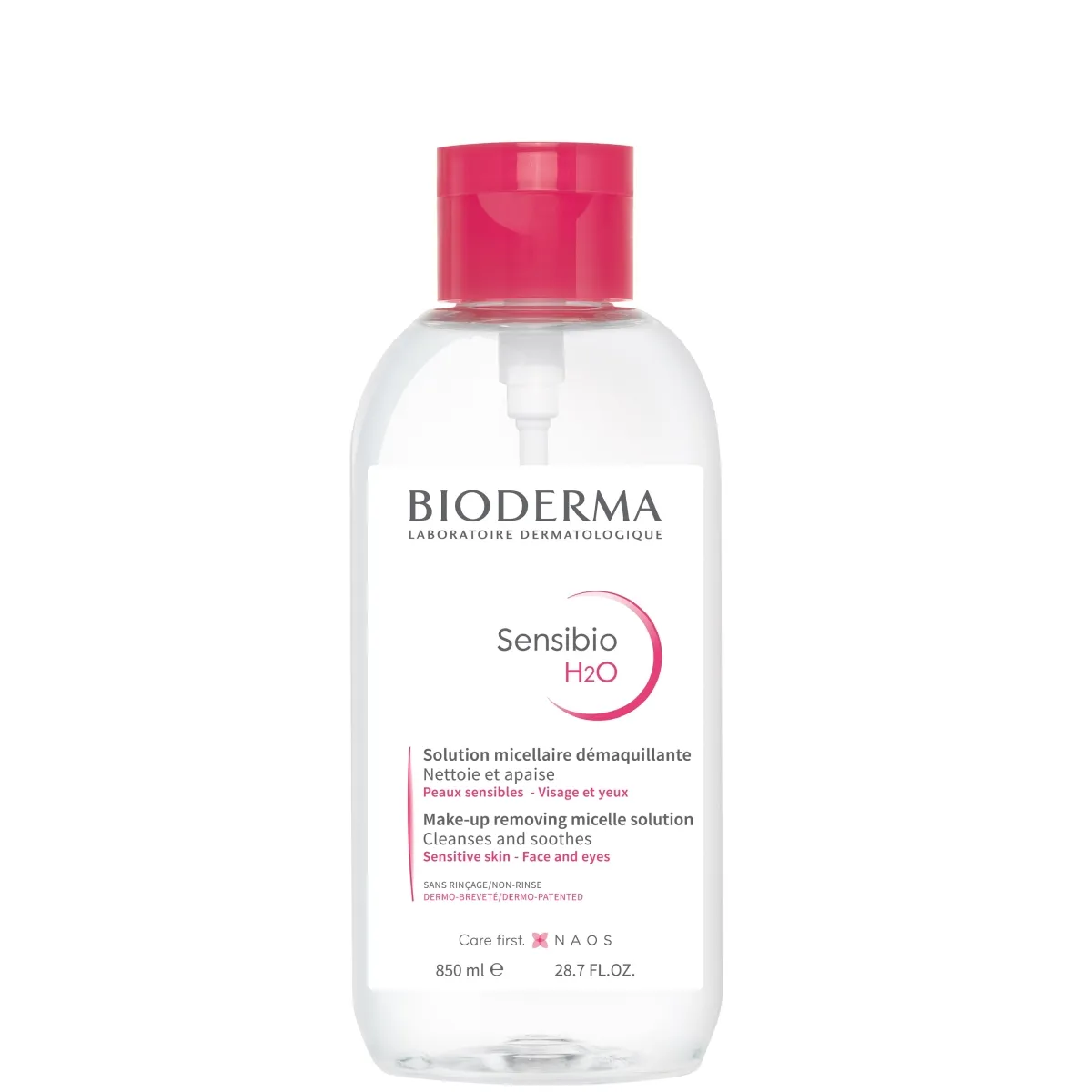 BIODERMA SENSIBIO H2O MITSELLAARVESI TUNDLIKULE NAHALE 850ML - Изображение товара