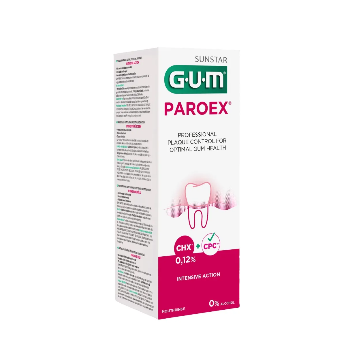 GUM PAROEX 0.12% ОПОЛАСКИВАТЕЛЬ ДЛЯ ПОЛОСТИ РТА  300 МЛ/1784/ - Изображение товара