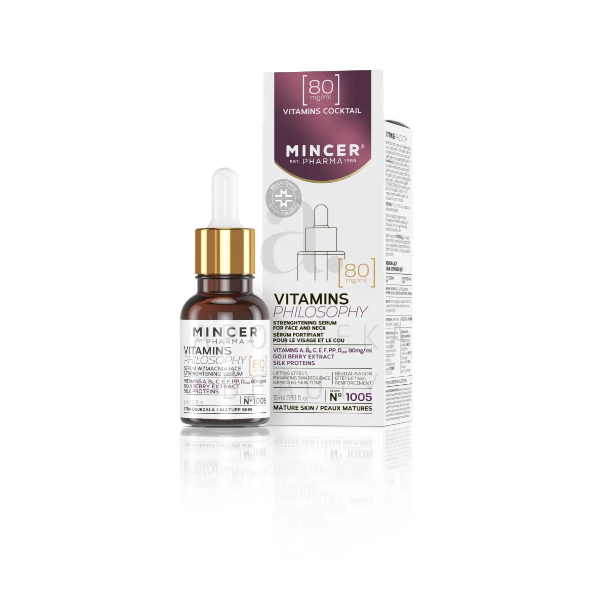 MINCER PHARMA VITAMINS PHILOSOPHY SEERUM PINGULDAV 15ML - Изображение товара