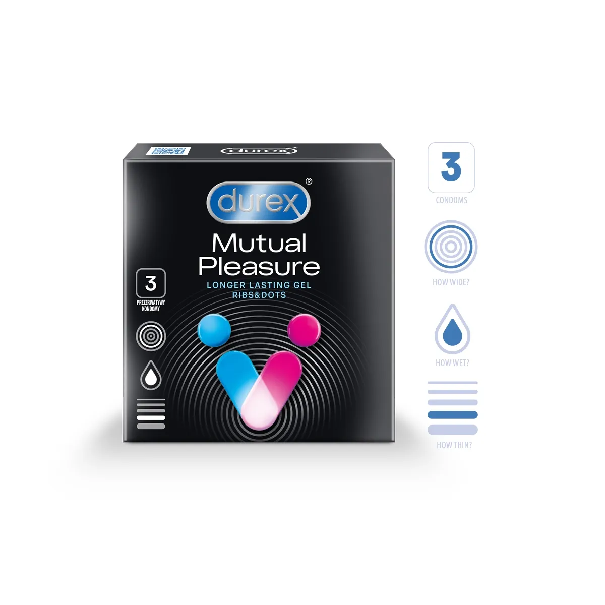 DUREX KONDOOMID MUTUAL PLEASURE N3 - Изображение товара