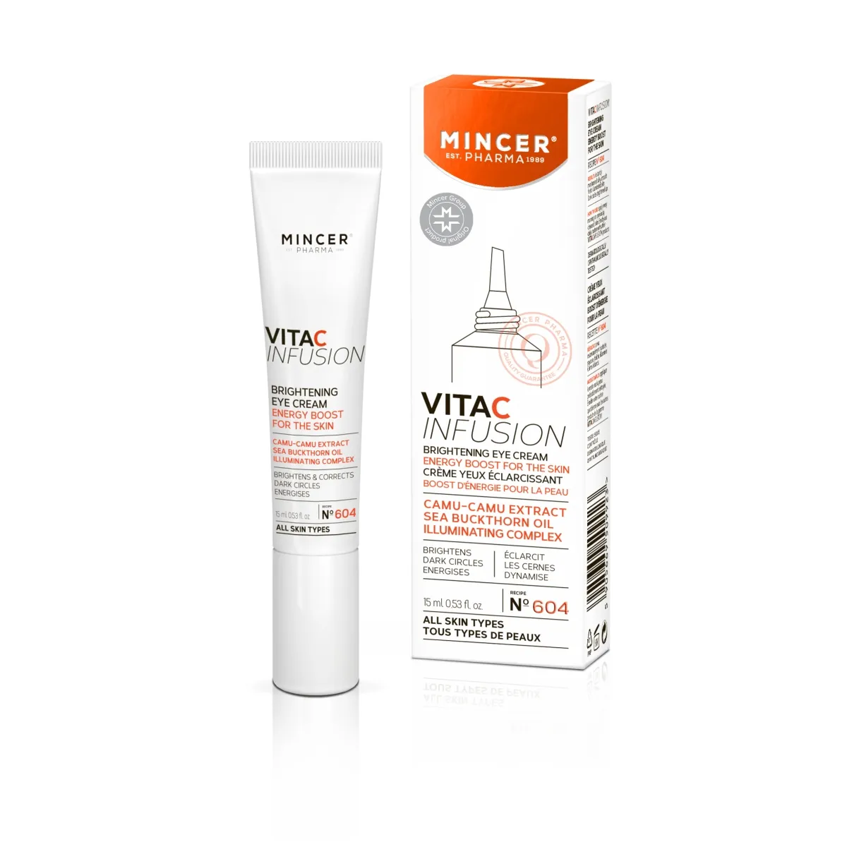 MINCER PHARMA VITA C SILMAKREEM TUMEDATELE SILMAALUSTELE 15ML - Изображение товара