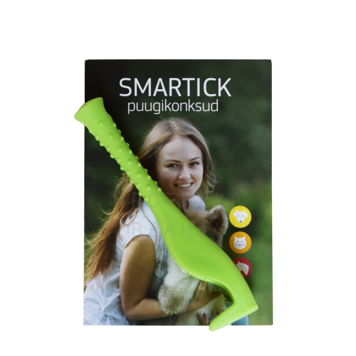 Smartick Fluo большой крючок для удаления клещей, зеленый - Изображение товара