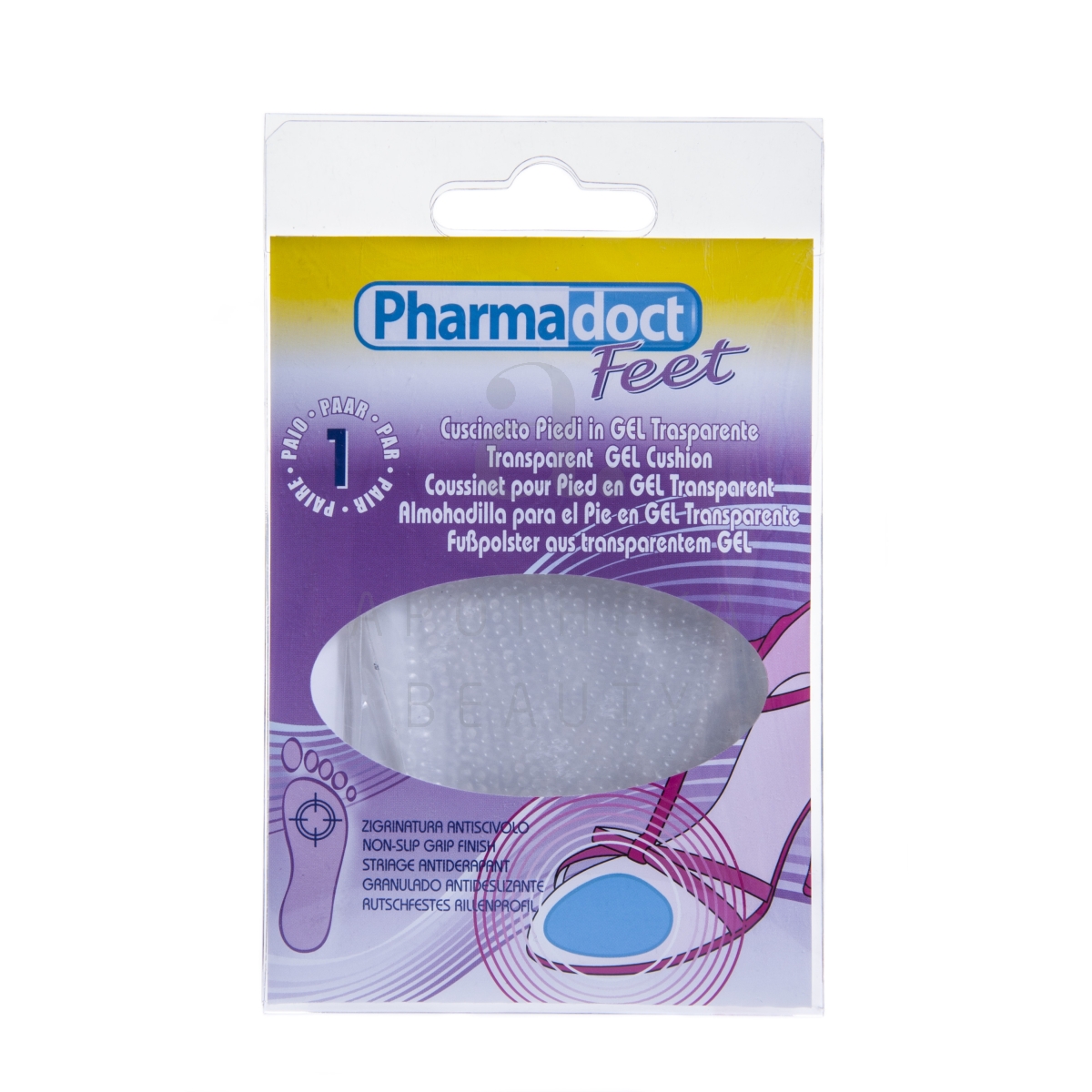 Пластырь Pharmadoct feet прозрачной гелевой подушечке 1 пара - Изображение товара