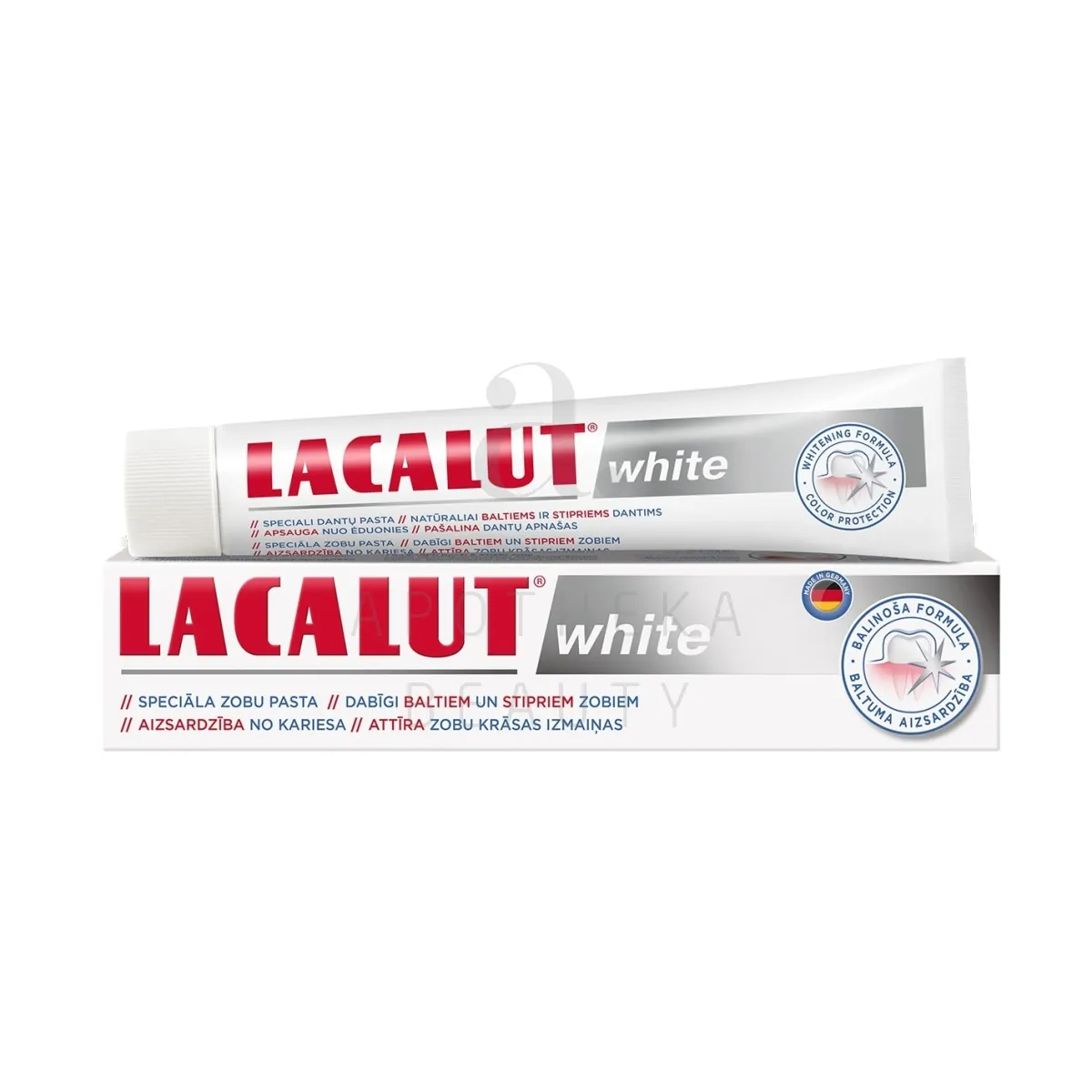 LACALUT HAMBAPASTA WHITE 75ML UUS - Изображение товара