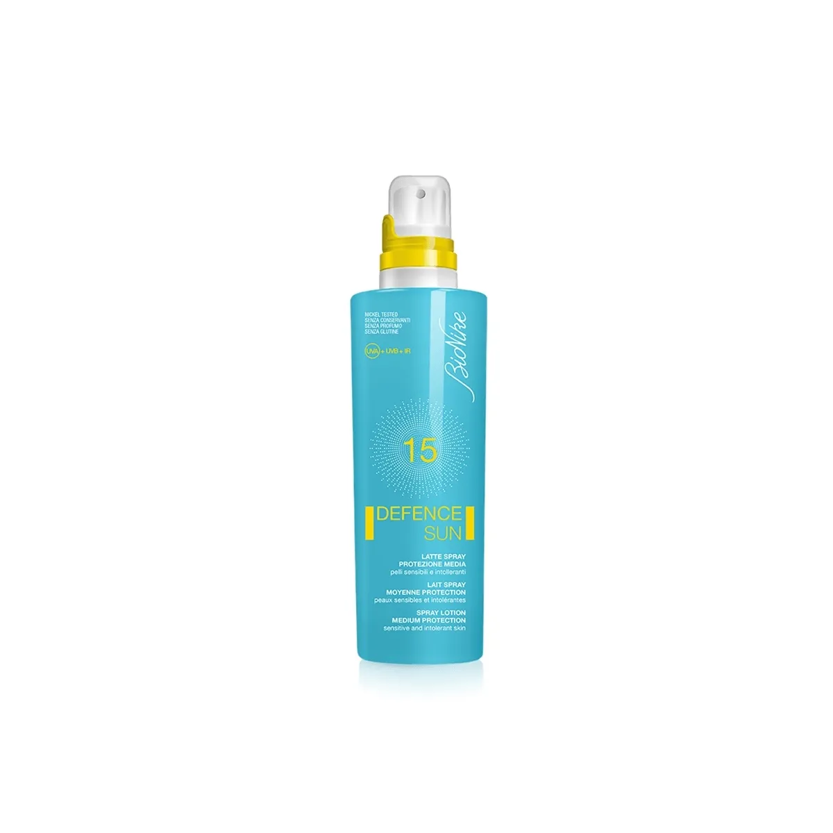 BioNike SUN солнцезащитнoe молочко для чувствительной кожи SPF 15 (средняя защита) 200мл - Изображение товара