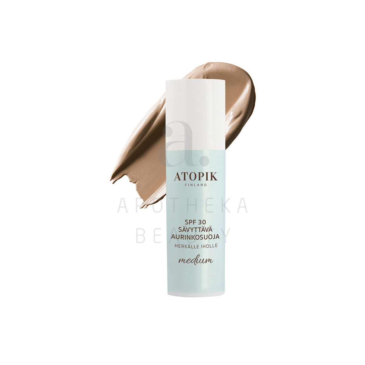 ATOPIK PÄIKSEKAITSEKREEM SPF30 TOONITUD KESKMINE 30ML - Изображение товара