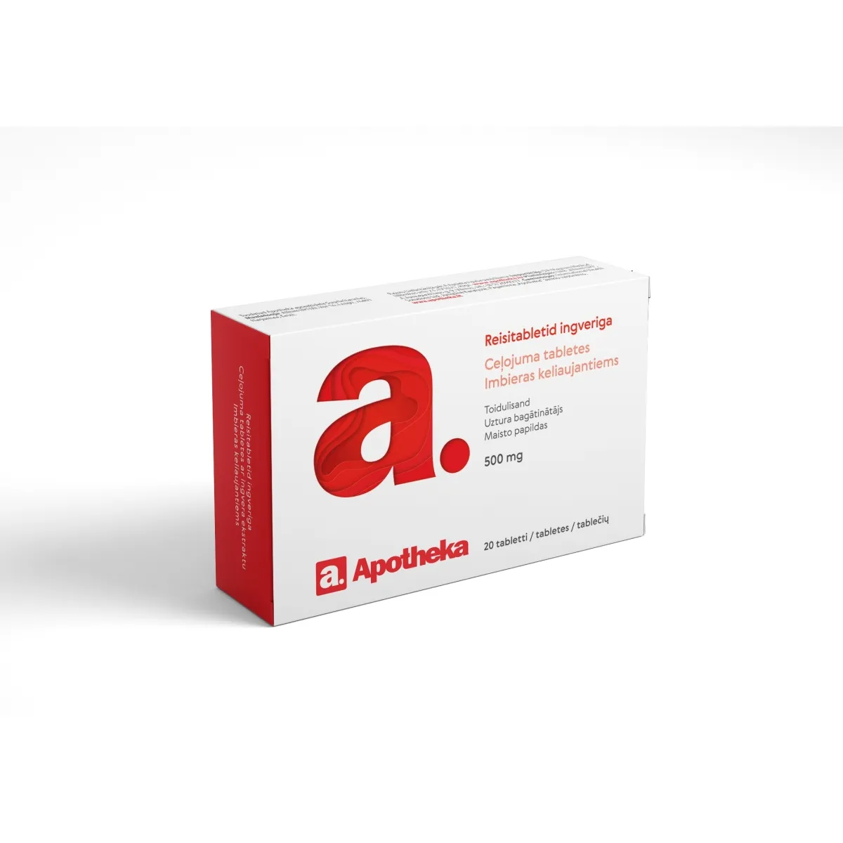 A. REISITABLETID INGVERIGA 500MG N20 - Изображение товара
