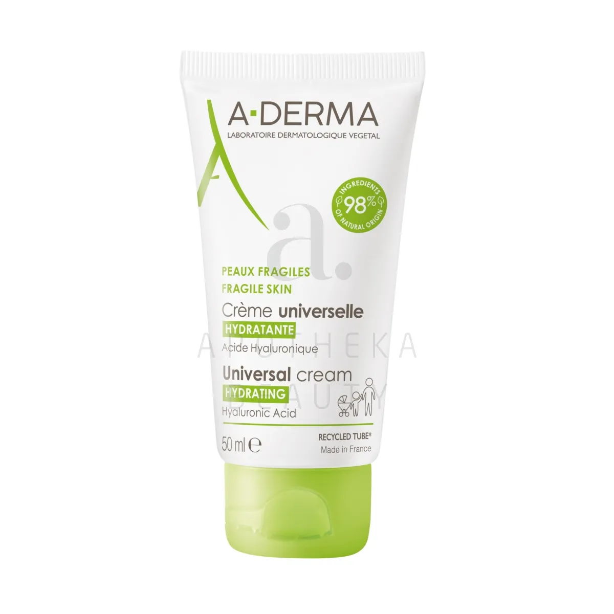 A-DERMA UNIVERSAALNE HOOLDUSKREEM NIISUTAV 50ML - Изображение товара