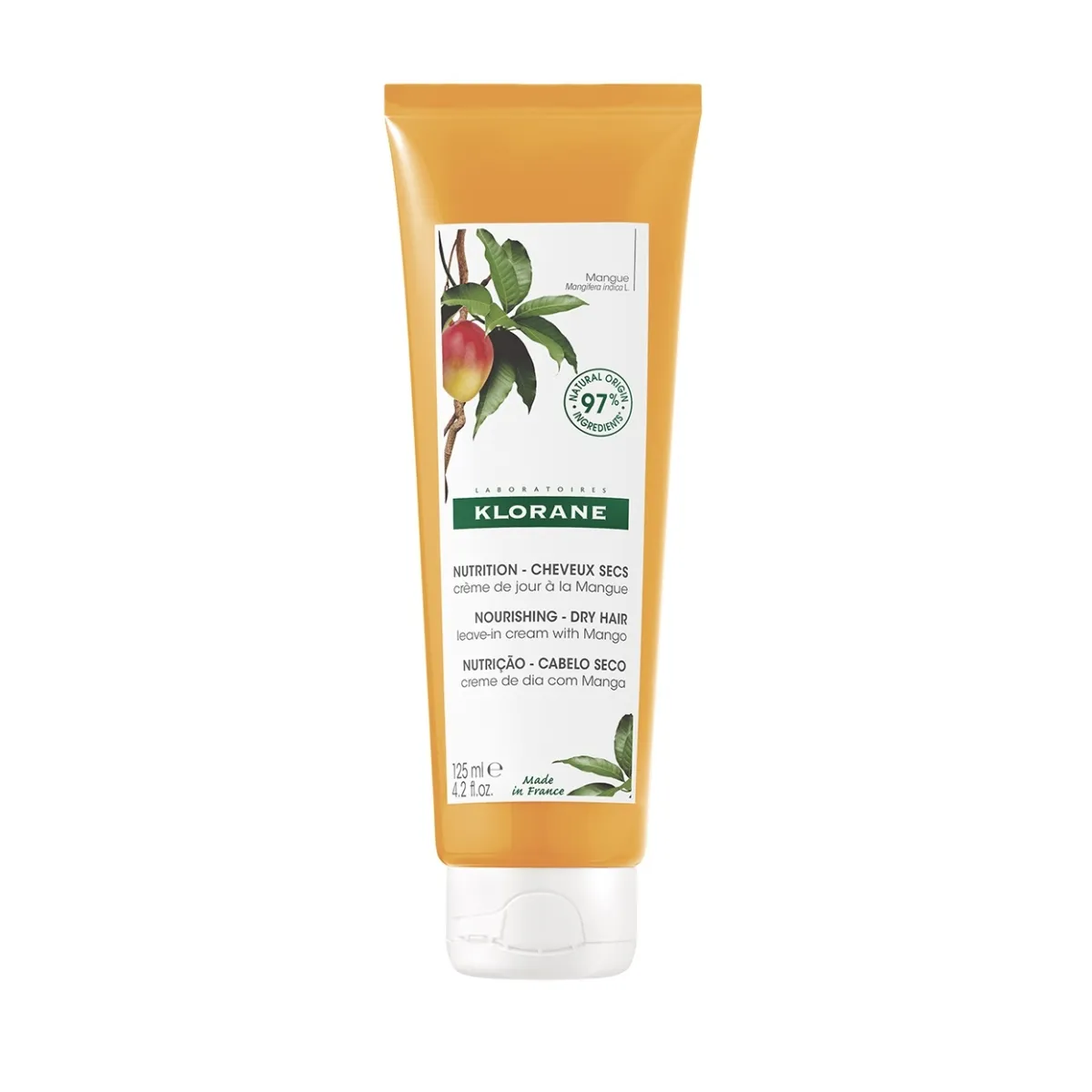 KLORANE JUUKSEHOOLDUSKREEM MANGOVÕI 125ML - Изображение товара