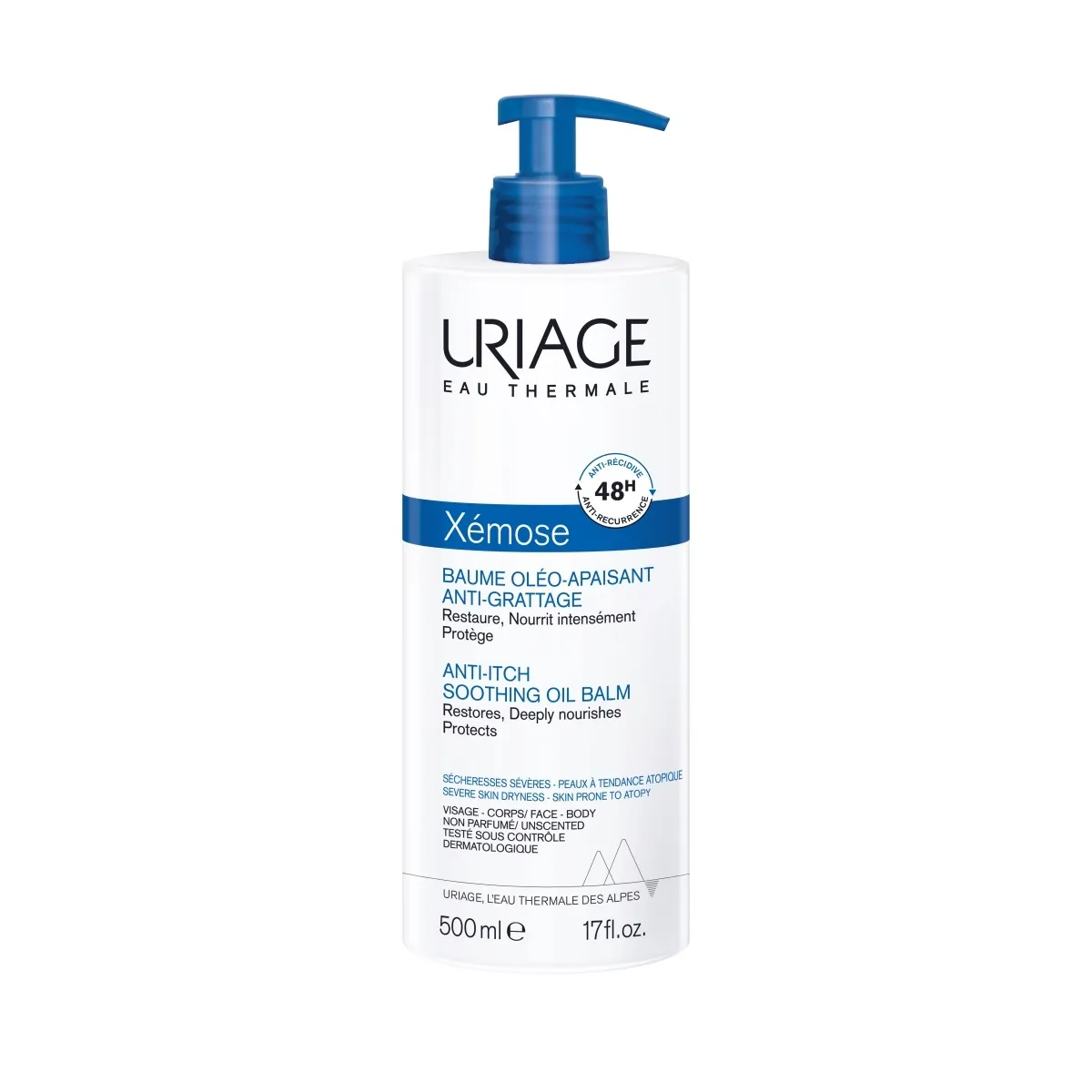 URIAGE XEMOSE ÕLIPALSAM KUIVALE NAHALE 500ML - Изображение товара