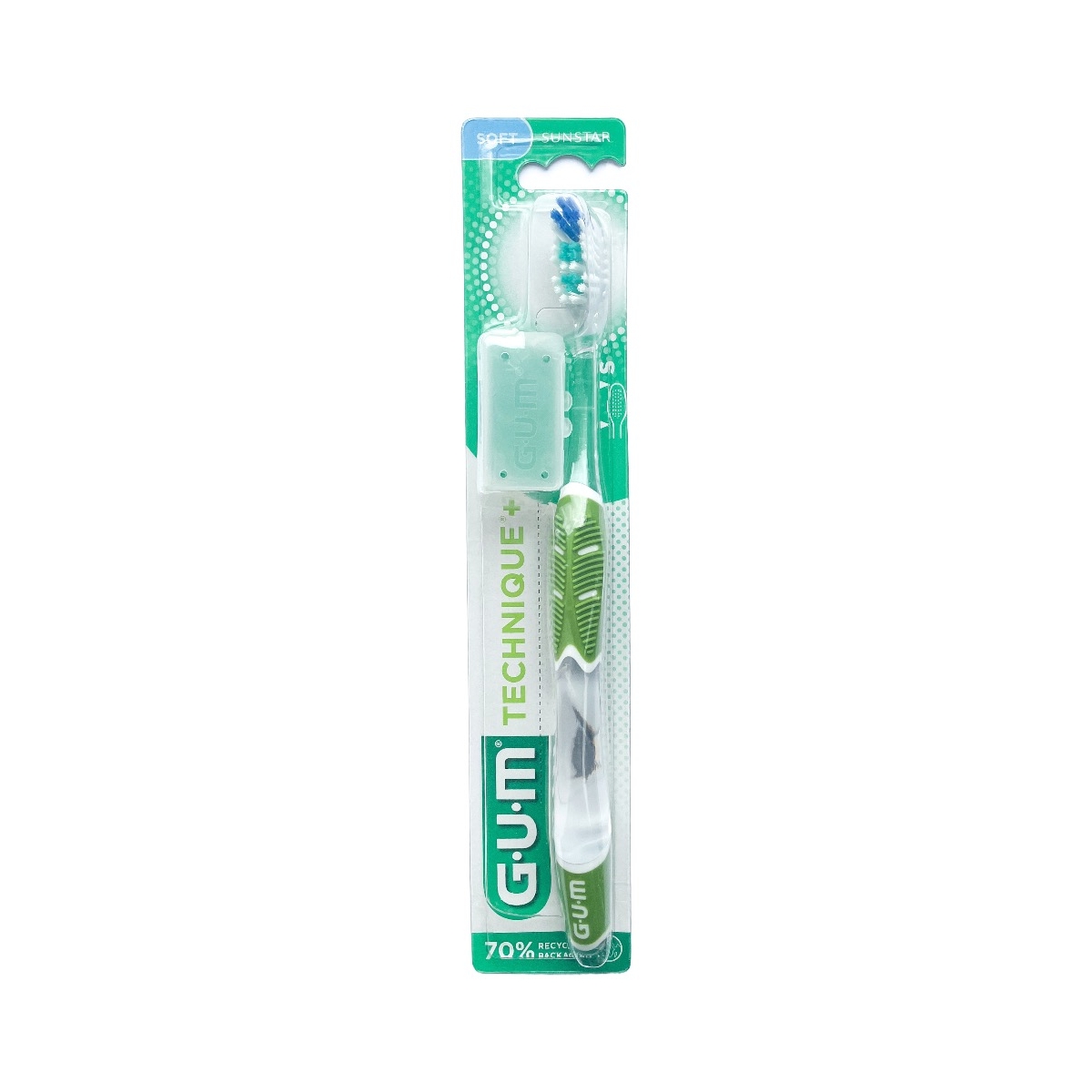 GUM TECHNIQUE PLUS КОМПАКТНАЯ ЗУБНАЯ ЩЕТКА. МЯГКАЯ /491/