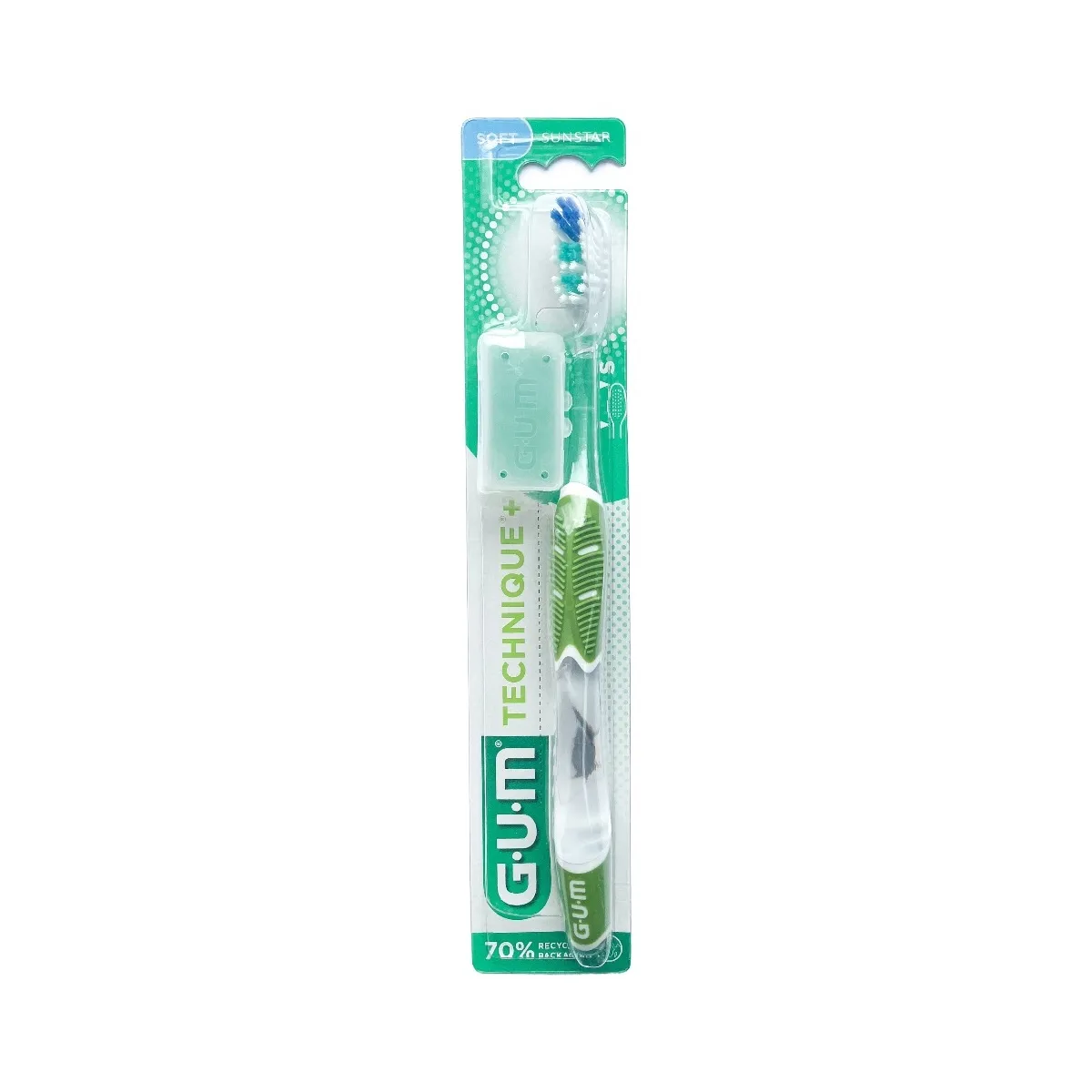 GUM TECHNIQUE PLUS КОМПАКТНАЯ ЗУБНАЯ ЩЕТКА. МЯГКАЯ /491/ - Изображение товара