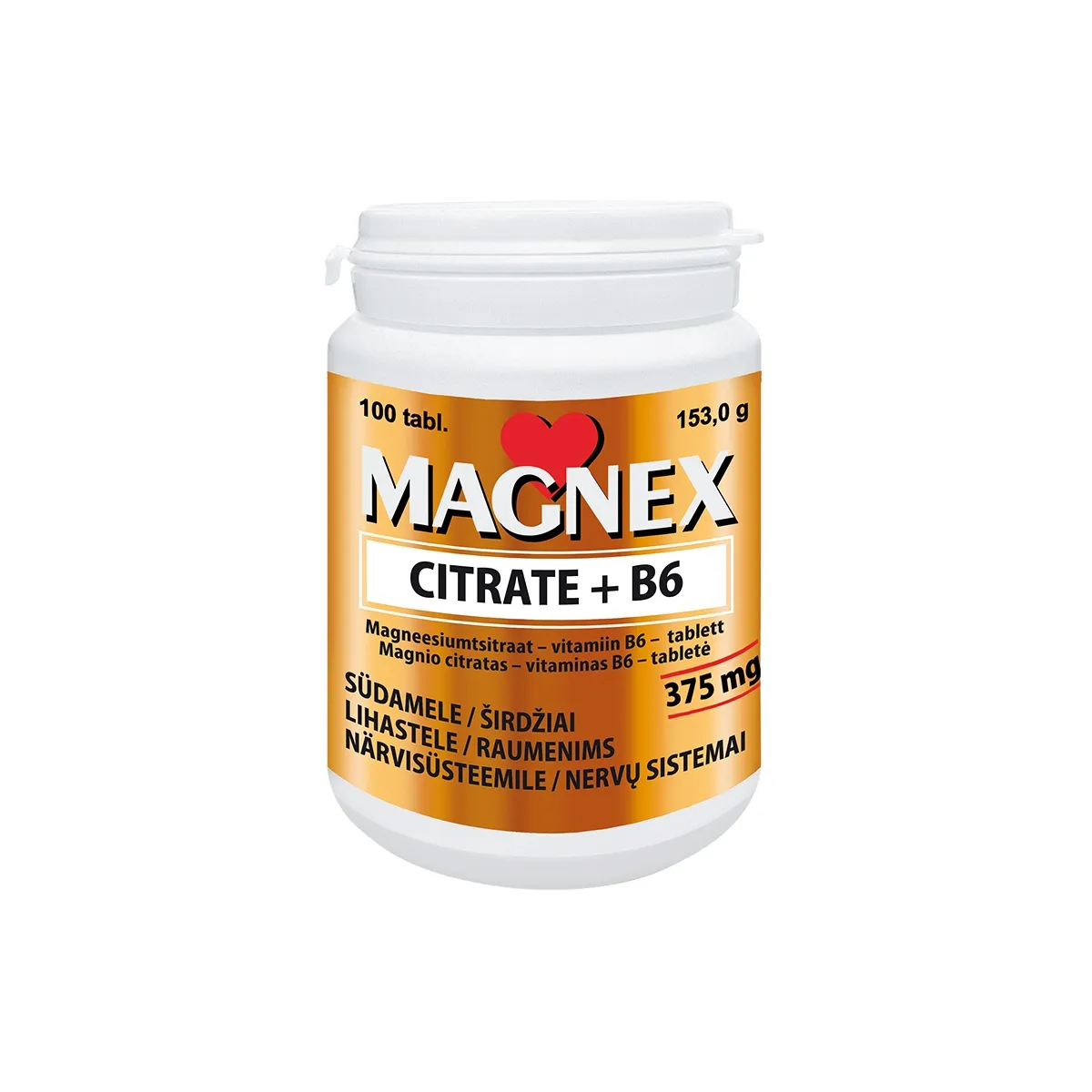 MAGNEX CITRATE + B6 TBL N100 - Изображение товара