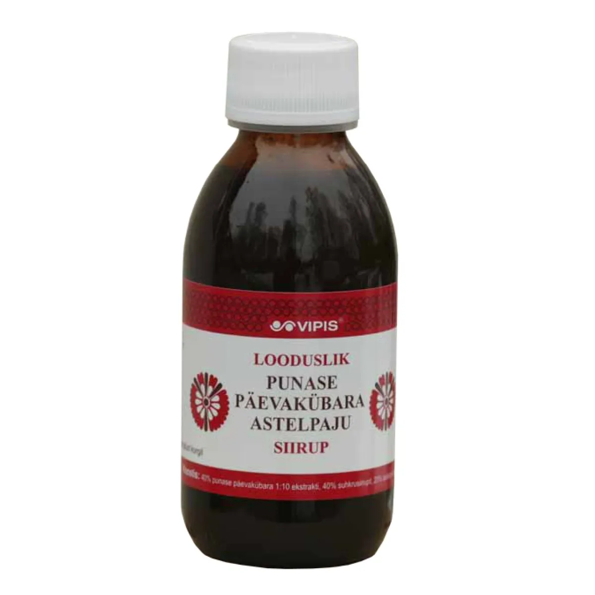 VIPIS PUNASE PÄEVAKÜBARA ASTELPAJU SIIRUP 150ML - Изображение товара