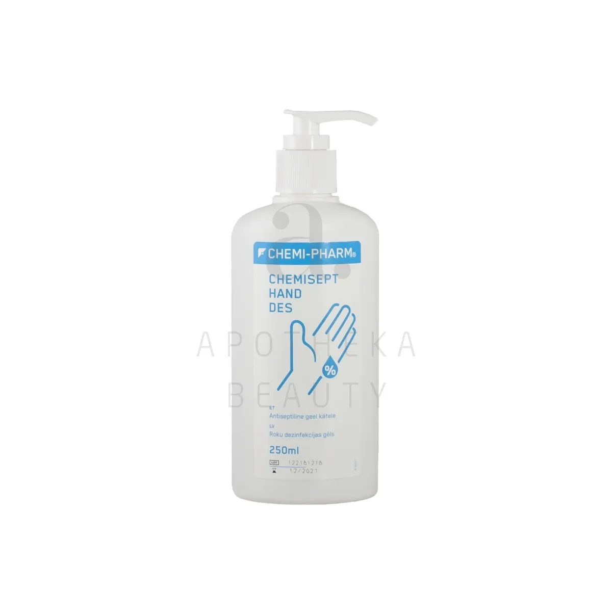 CHEMIPHARM CHEMISEPT HAND DES GEEL KÄTELE 250ML PUMBAGA - Изображение товара