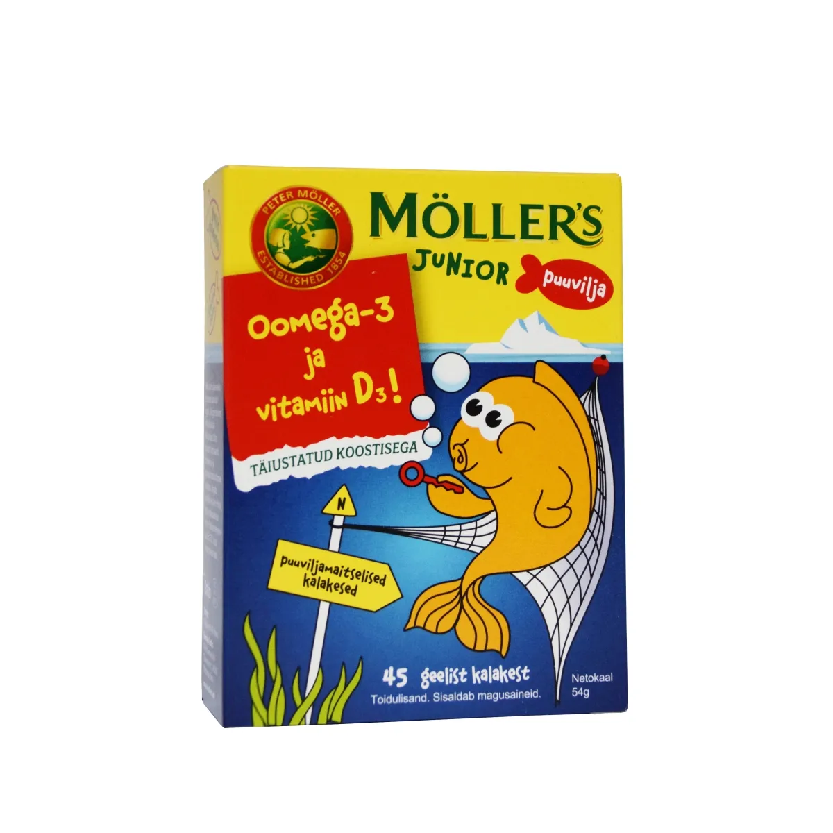 MÖLLER-S JUNIOR PUUVILJAMAITSELISED KALAKESED N45 - Изображение товара