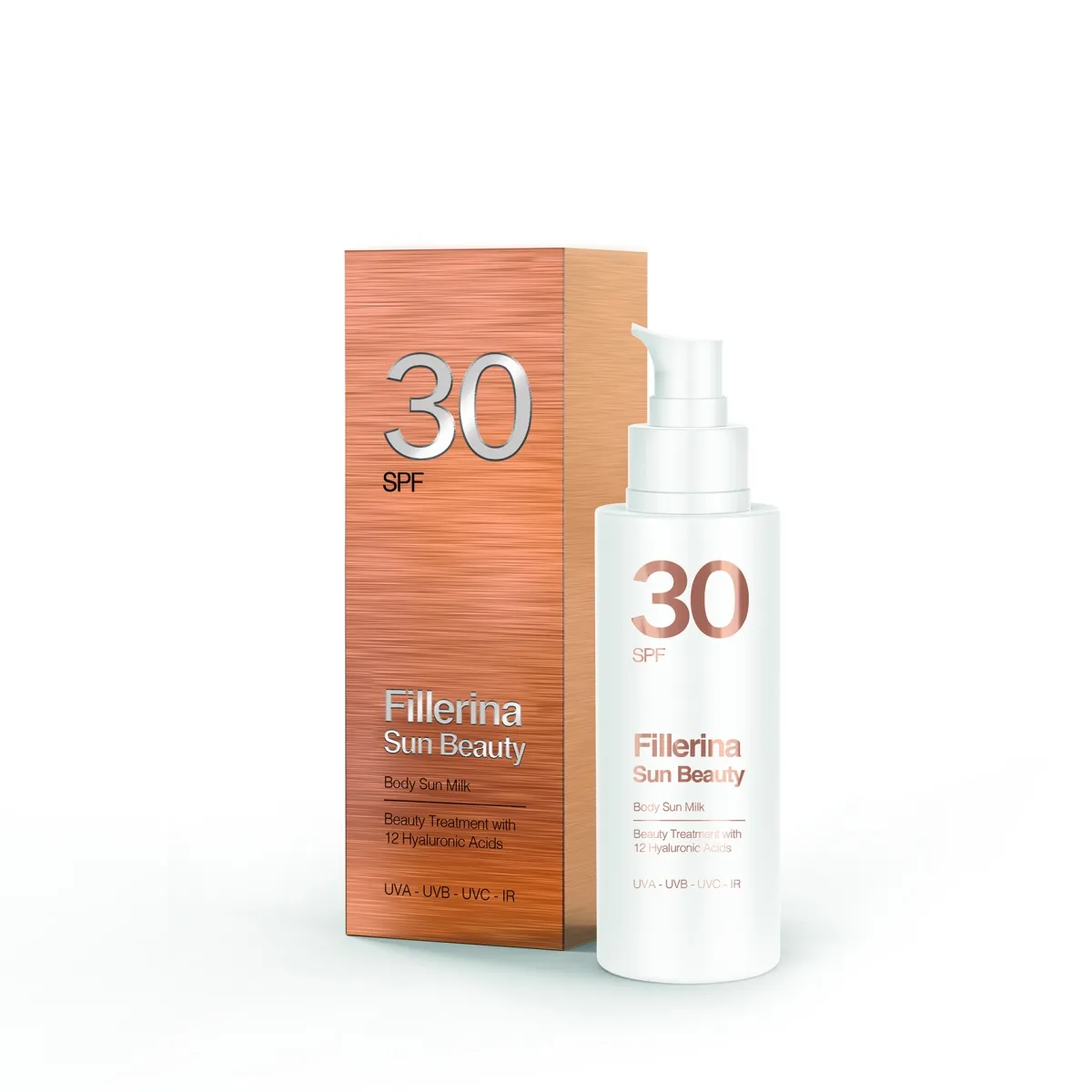 FILLERINA SUN PÄIKESEKAITSEPIIM KEHALE SPF30 150ML - Изображение товара 1