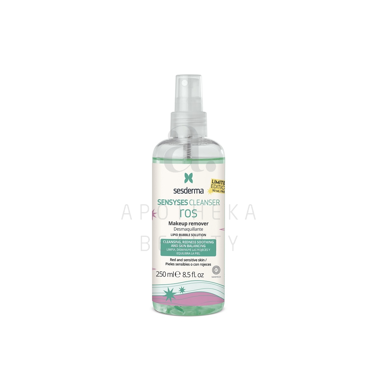 SESDERMA SENSYSES CLEANSER PUHASTUSVESI TUNDLIK NAHK 250ML - Изображение товара