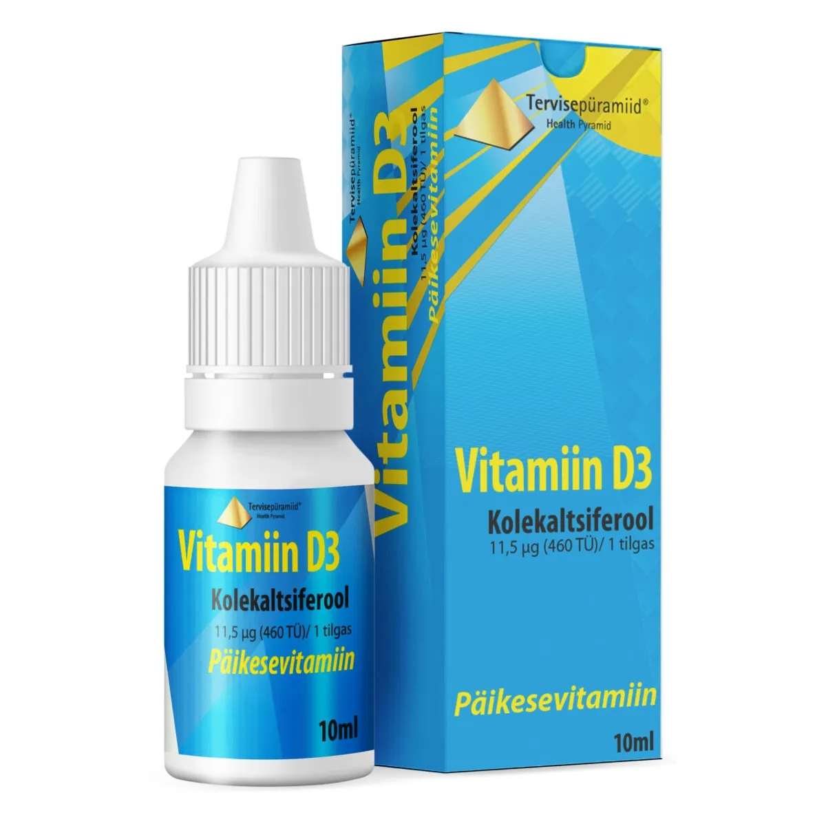 TERVISEPÜRAMIID VIT. D3 TILGAD 11,5MCG/TILGAS 10ML - Изображение товара