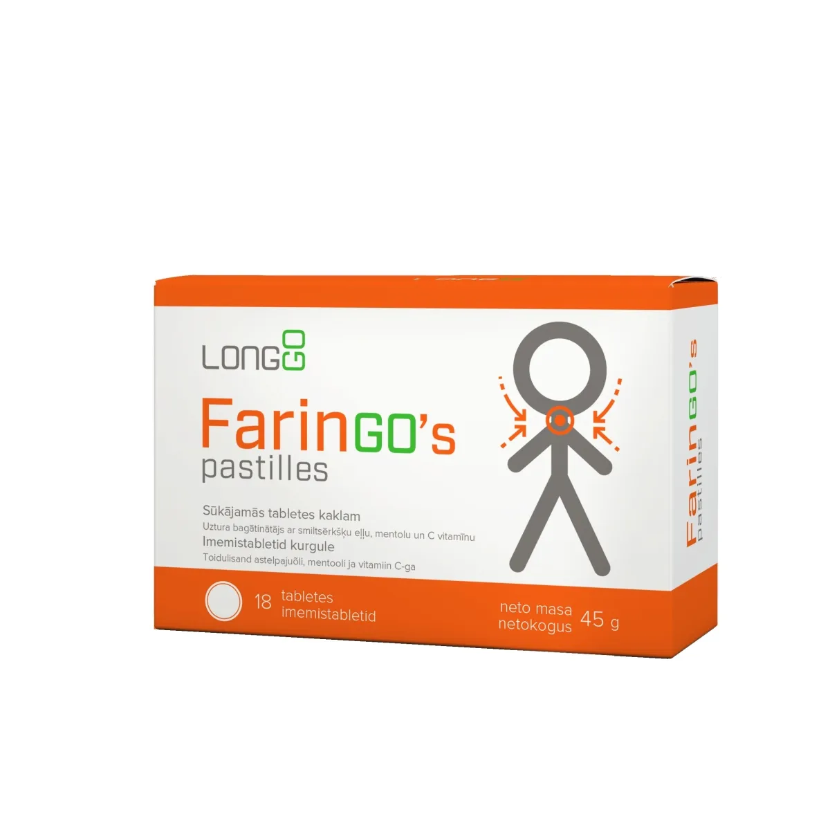 FARINGO'S PASTILLES IMEMISTABLETID KURGULE N18 - Изображение товара