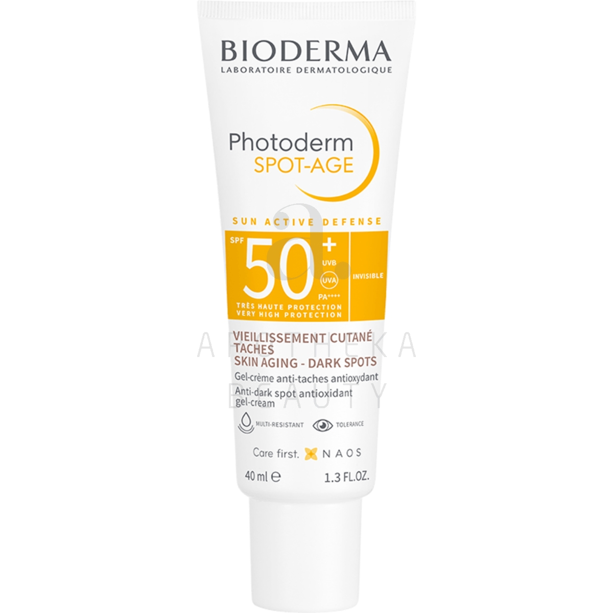 BIODERMA PHOTODERM PÄIKSEKAITSEKREEM SPOT-AGE SPF50+ 40ML - Изображение товара