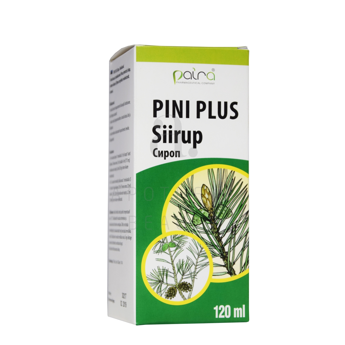 PINI PLUS SIIRUP 120ML PAIRA - Изображение товара