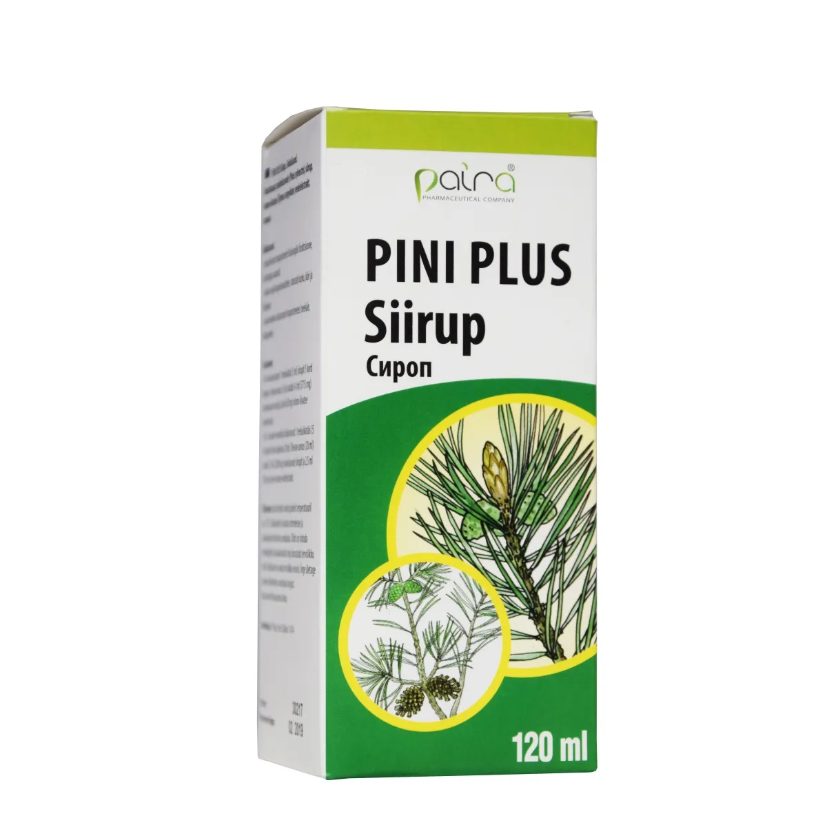 PINI PLUS SIIRUP 120ML PAIRA - Изображение товара