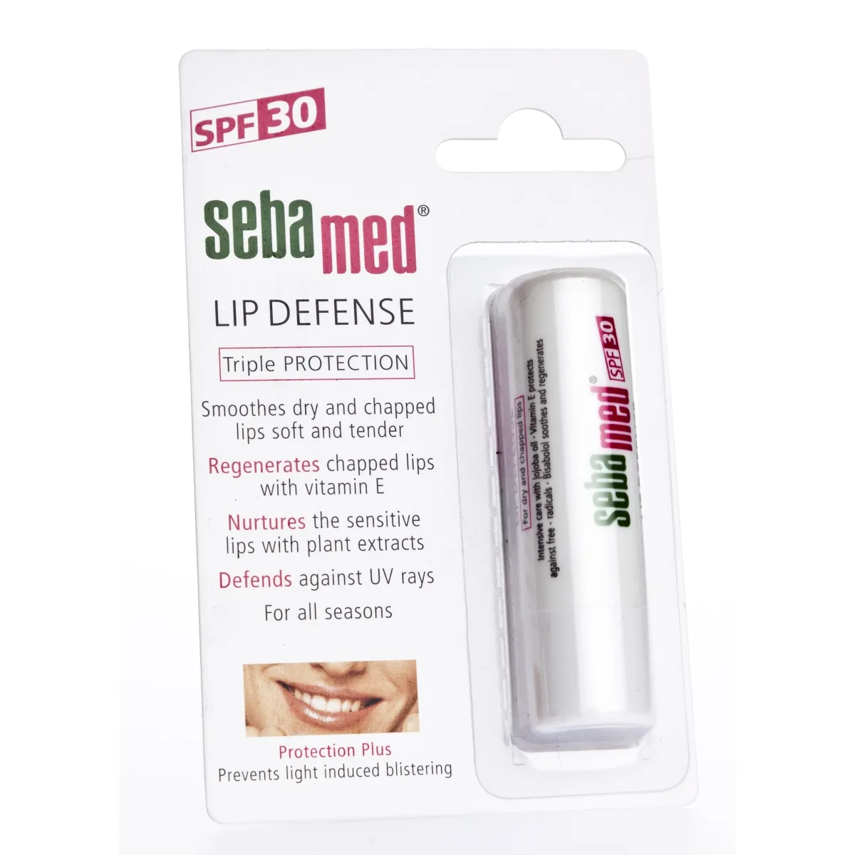SEBAMED HUULEPALSAM VITAMIN E SPF30 4,8G - Изображение товара