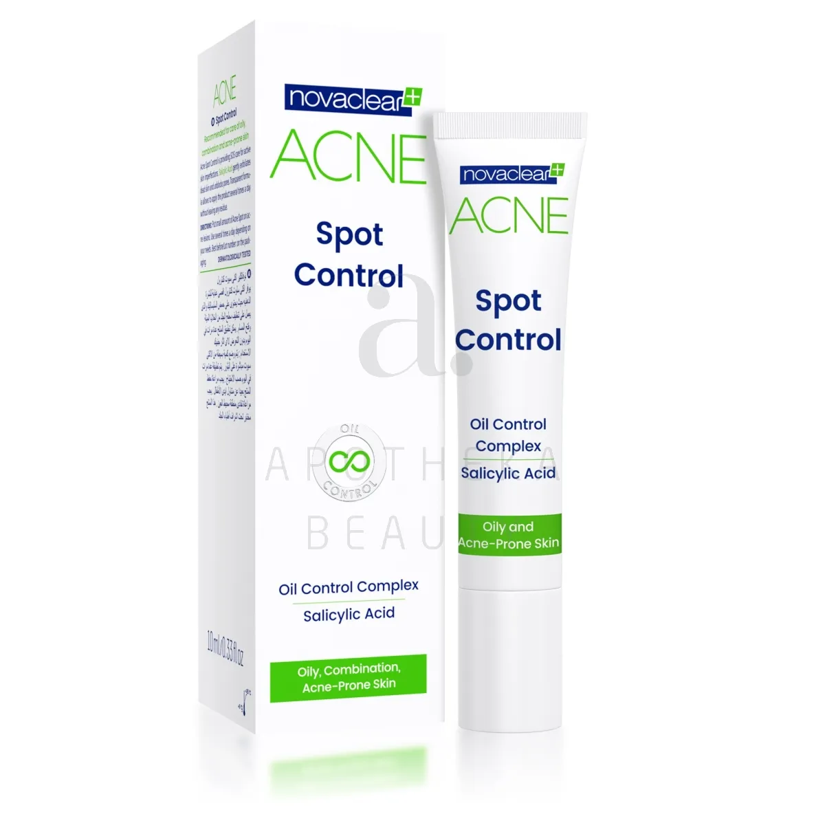 NOVACLEAR GREEN ACNE PAIKNE HOOLDUSVAHEND 10ML - Изображение товара