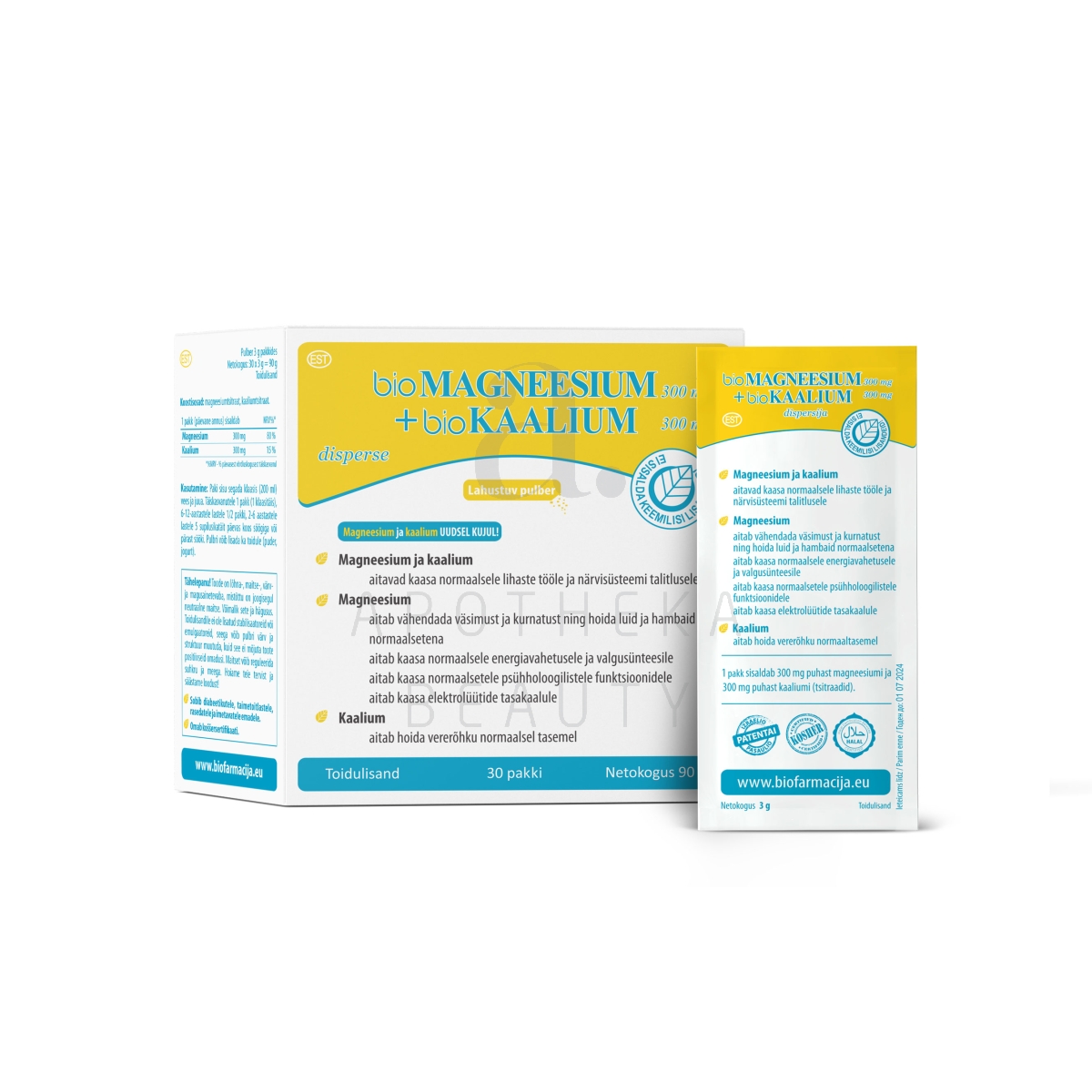 BIO MAGNEESIUM+BIO KAALIUM PULBER N30 - Изображение товара