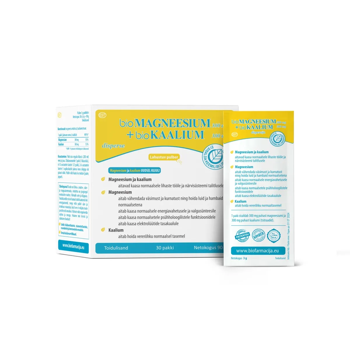 BIO MAGNEESIUM+BIO KAALIUM PULBER N30 - Изображение товара