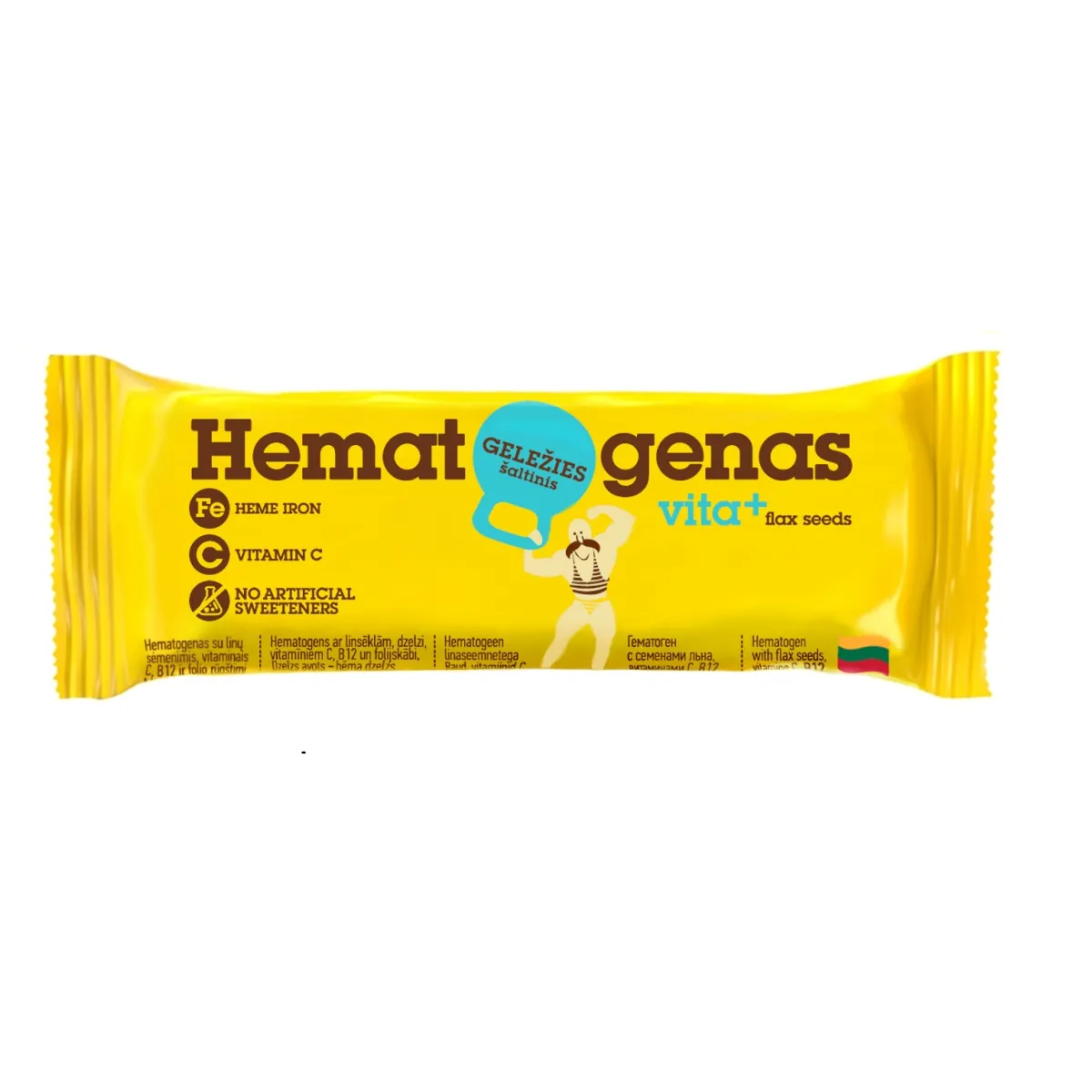 HEMATOGEEN (LINASEEMNED +VITAMIINID) 50G - Изображение товара