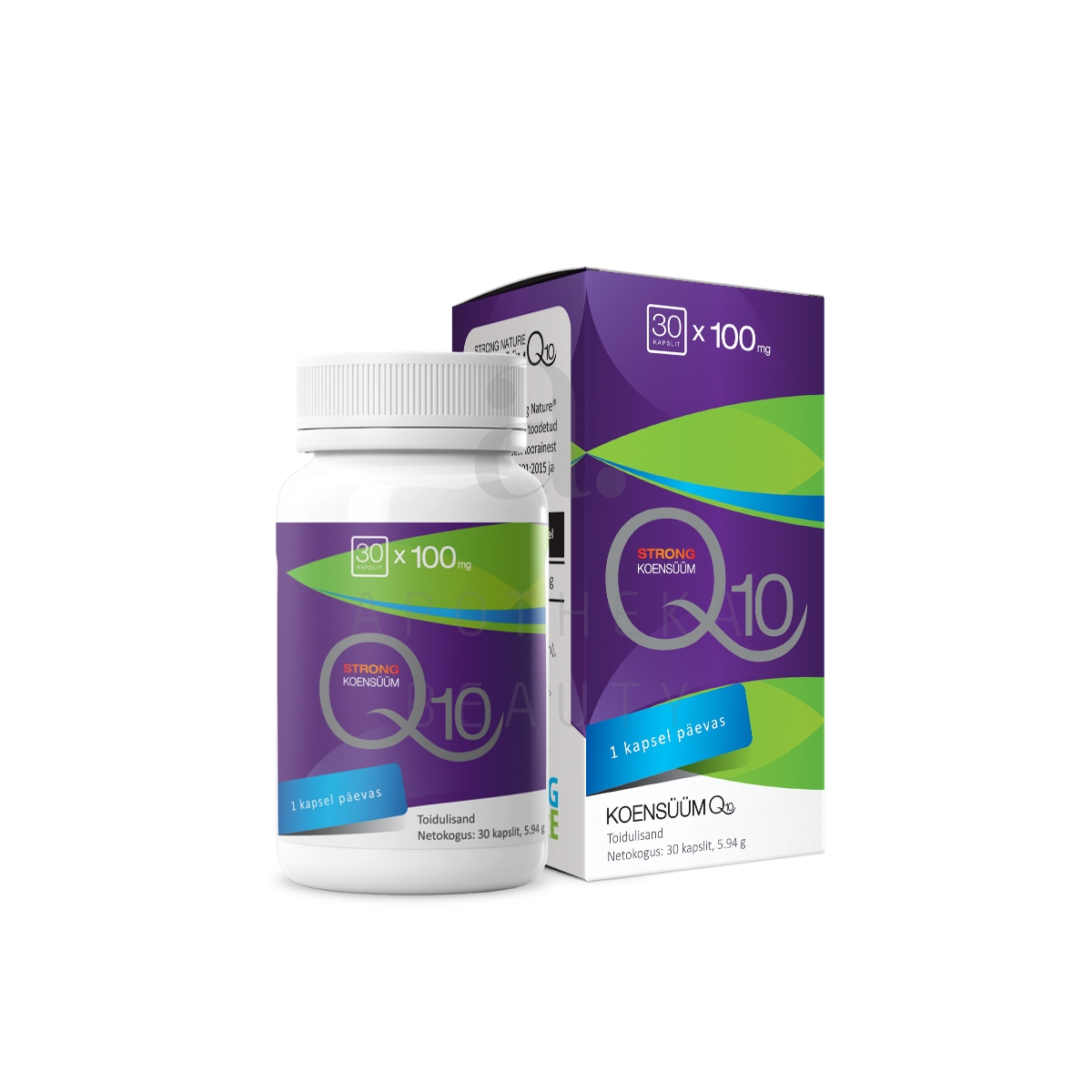 STRONG NATURE KOENSÜÜM Q10 STRONG CAPS 100MG N30 UUS - Изображение товара