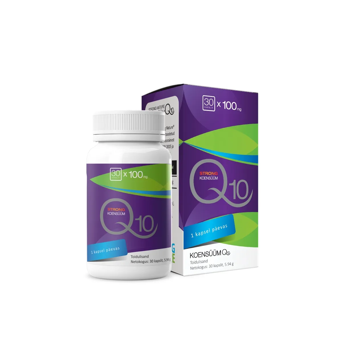 STRONG NATURE KOENSÜÜM Q10 STRONG CAPS 100MG N30 UUS - Изображение товара