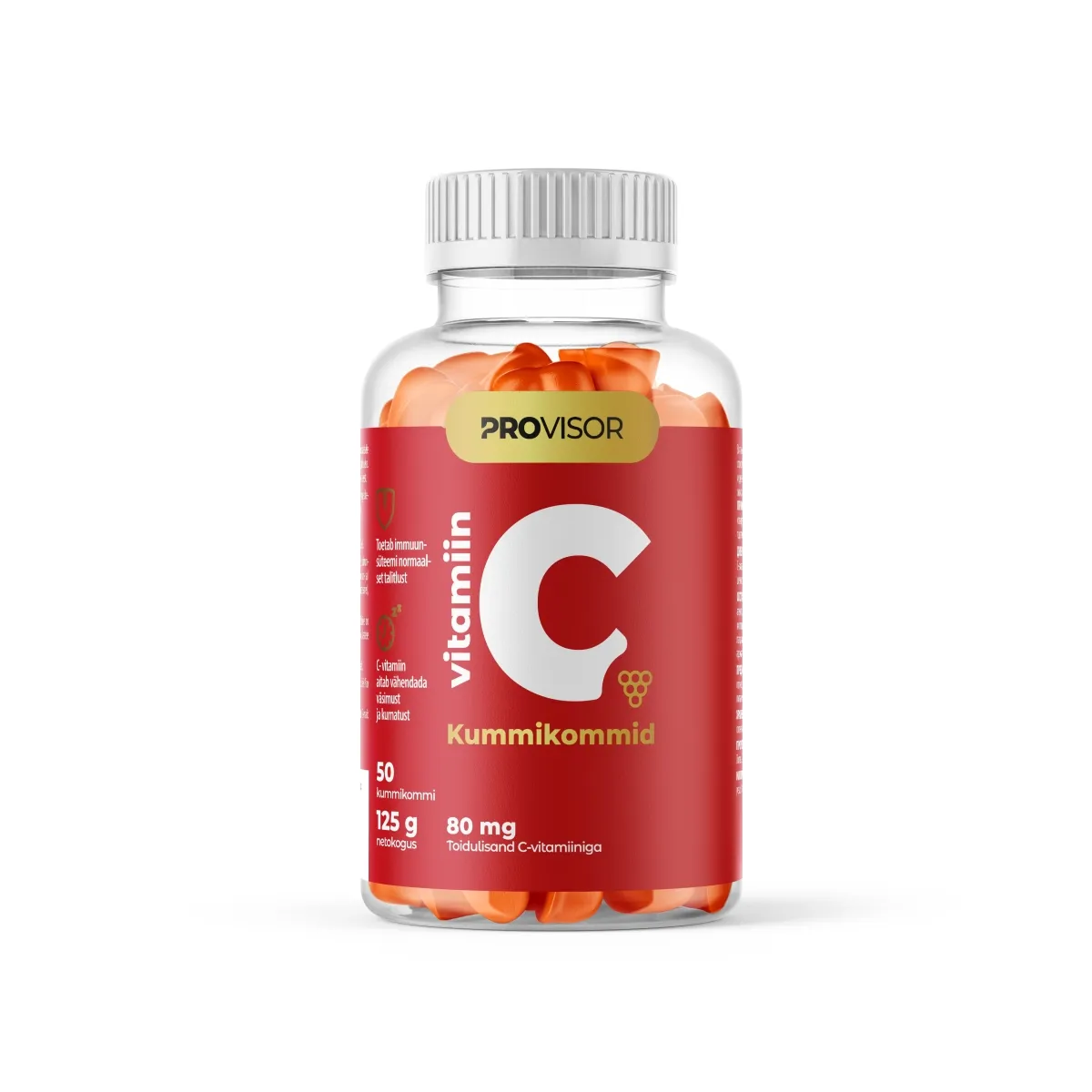 PROVISOR VITAMIIN C KUMMIKOMMID 80MG N50 - Изображение товара