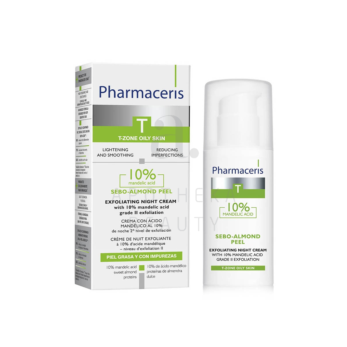 PHARMACERIS T SEBO-ALMOND PEEL ÖÖKREEM KOORIV 50ML - Изображение товара