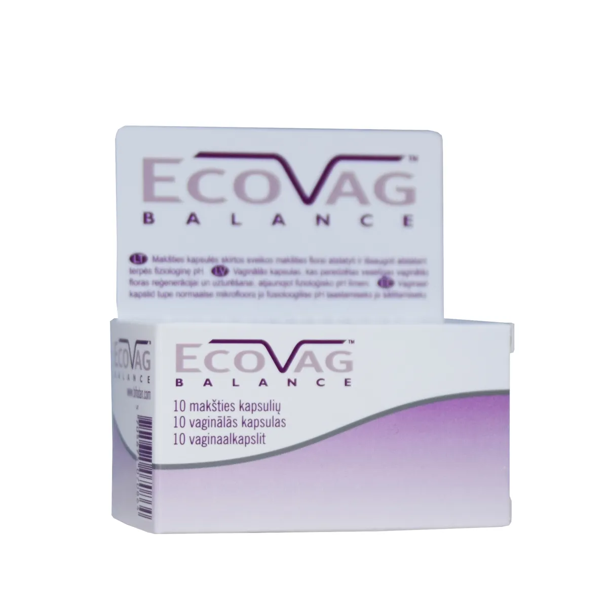 ECOVAG BALANCE VAGINAL CAPS N10 - Изображение товара