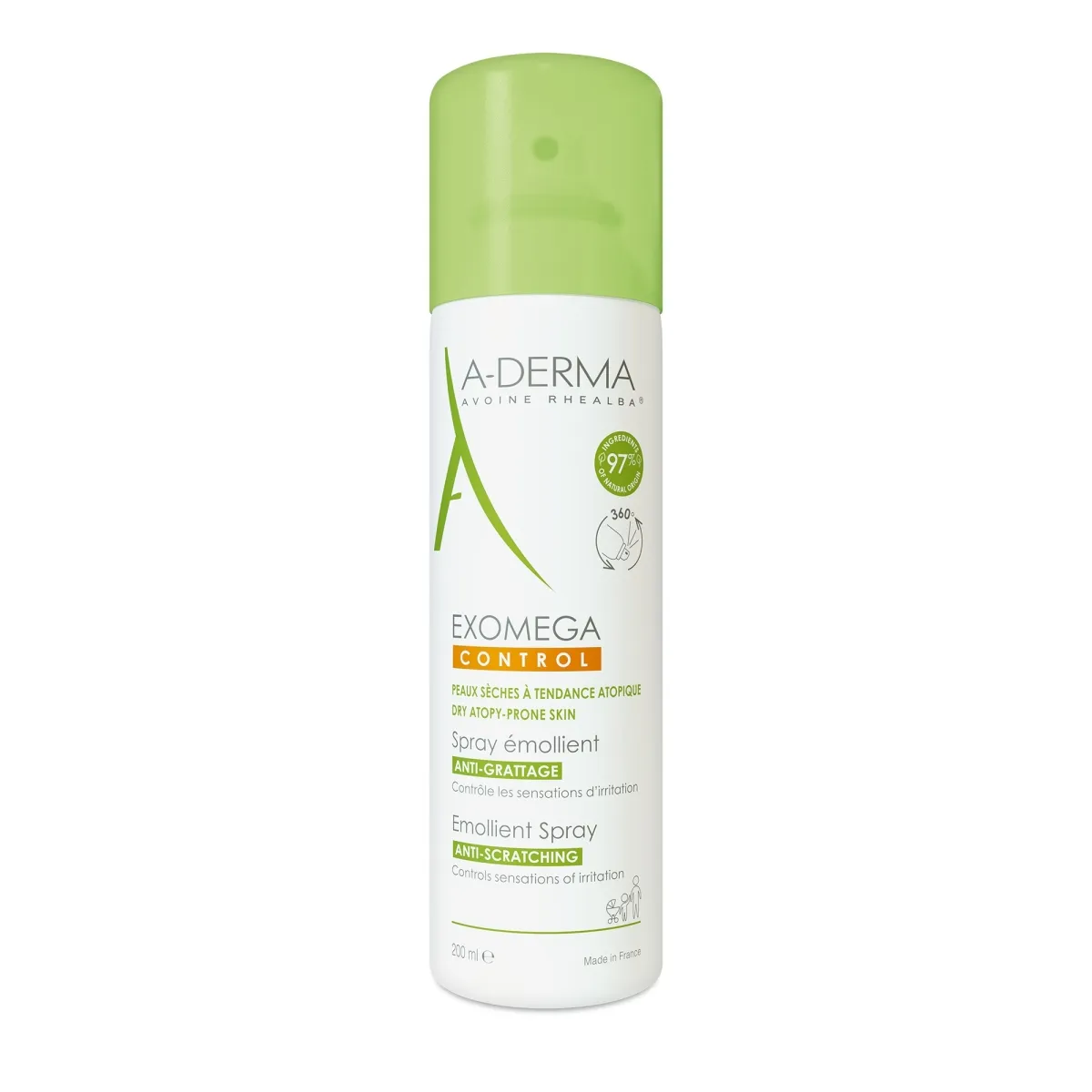 A-DERMA EXOMEGA CONTROL KEHASPREI ATOOPILISELE NAHALE 200ML - Изображение товара