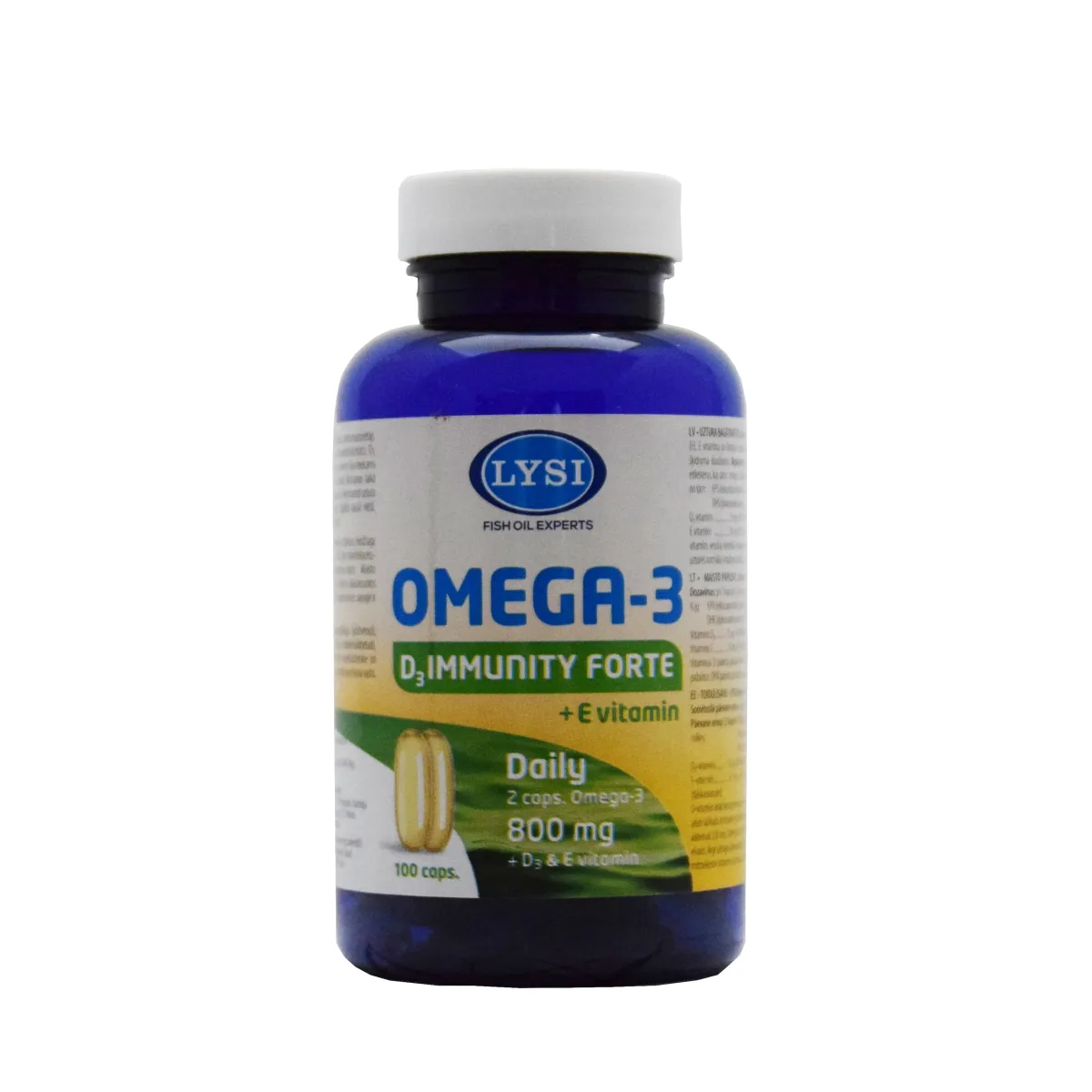 LYSI OMEGA-3 IMMUNITY FORTE KAPSLID N100 - Изображение товара