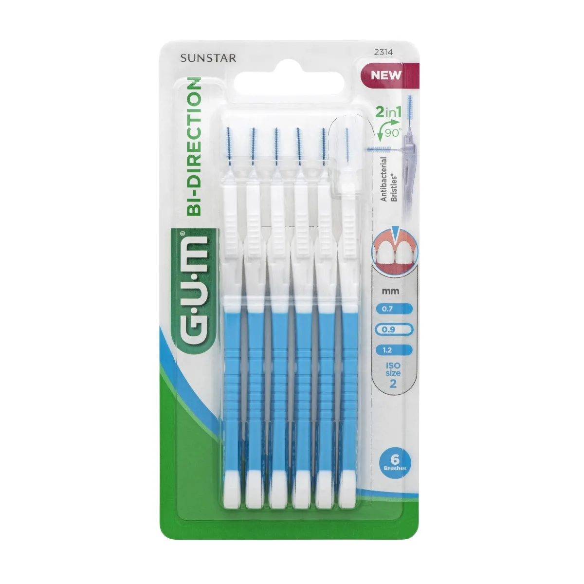 GUM HAMBAVAHEHARI BI-DIRECTION 0,9MM N6 - Изображение товара