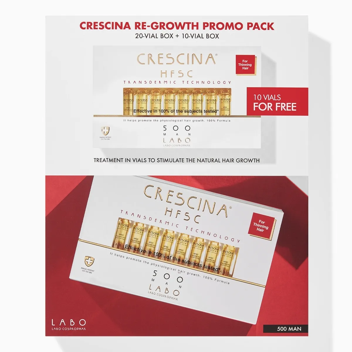 CRESCINA TRANSDERMIC 500 AMPULLID MEESTELE 3,5ML N30 - Изображение товара
