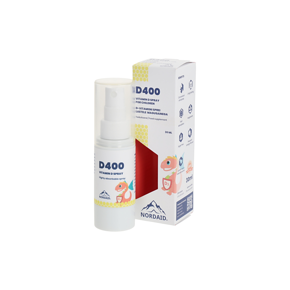 NORDAID D-VITAMIIN SUUKAUDNE SPREI 10MCG 30ML - Изображение товара